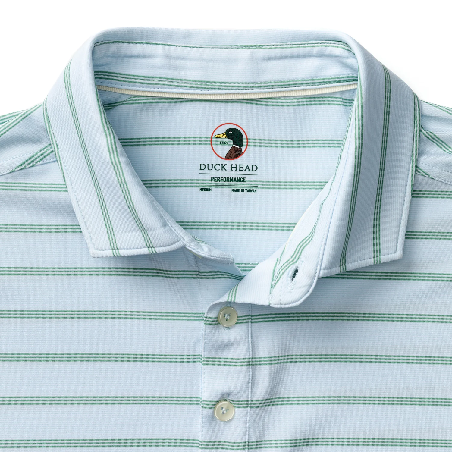 Long Drive Performance Polo - Eldred Stripe - Sky Blue - Image 4