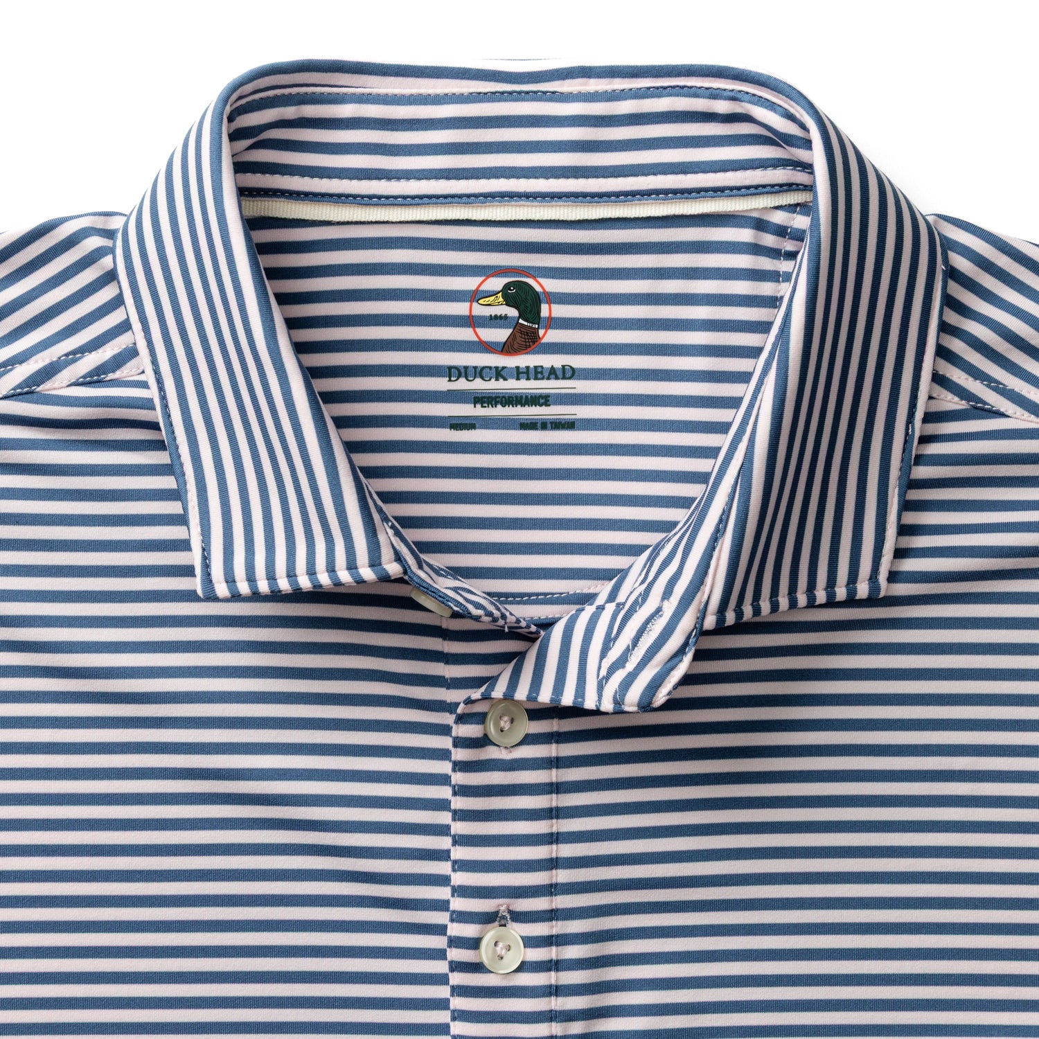 Long Drive Performance Polo - Windor Stripe - Blue Horizon - Image 4