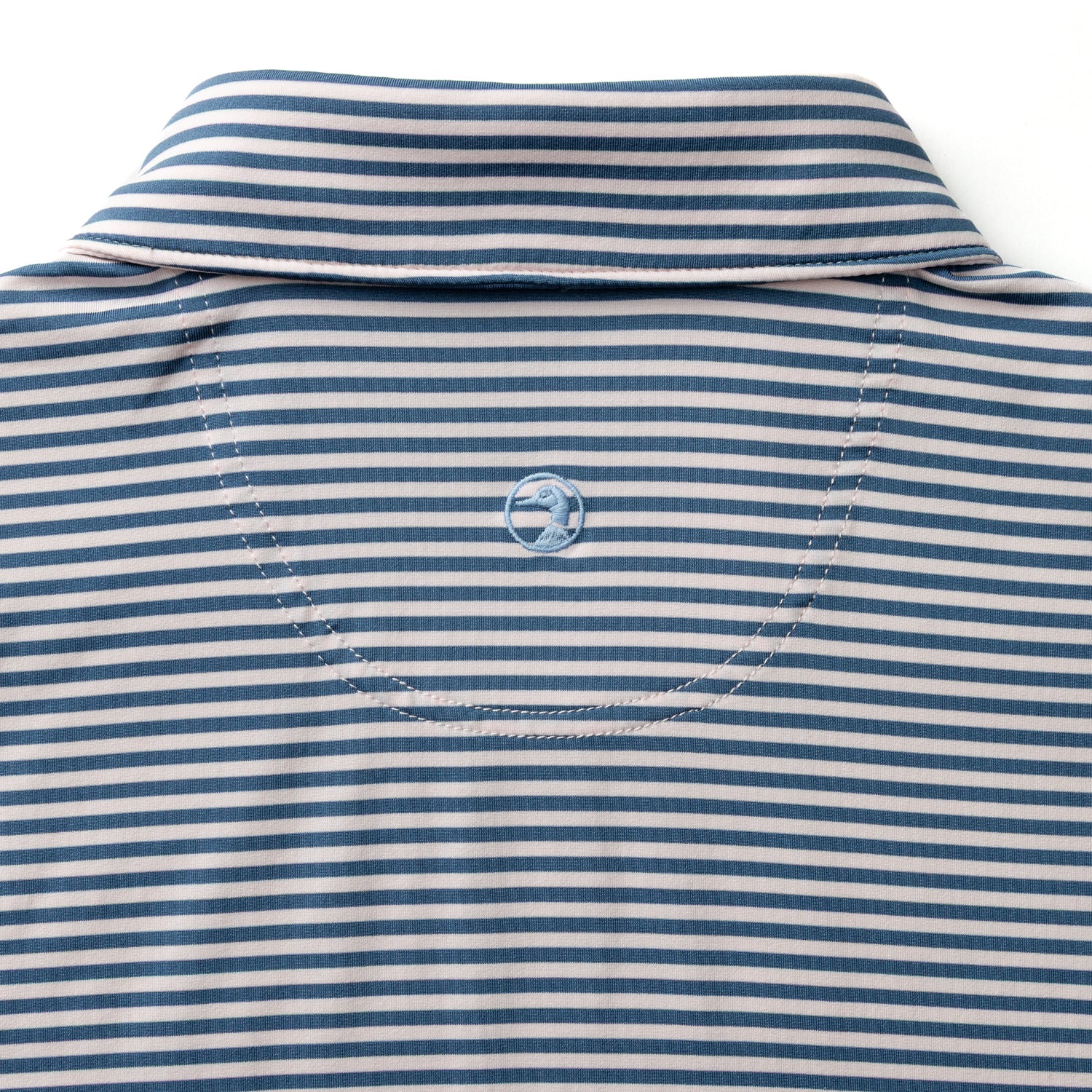 Long Drive Performance Polo - Windor Stripe - Blue Horizon - Image 5
