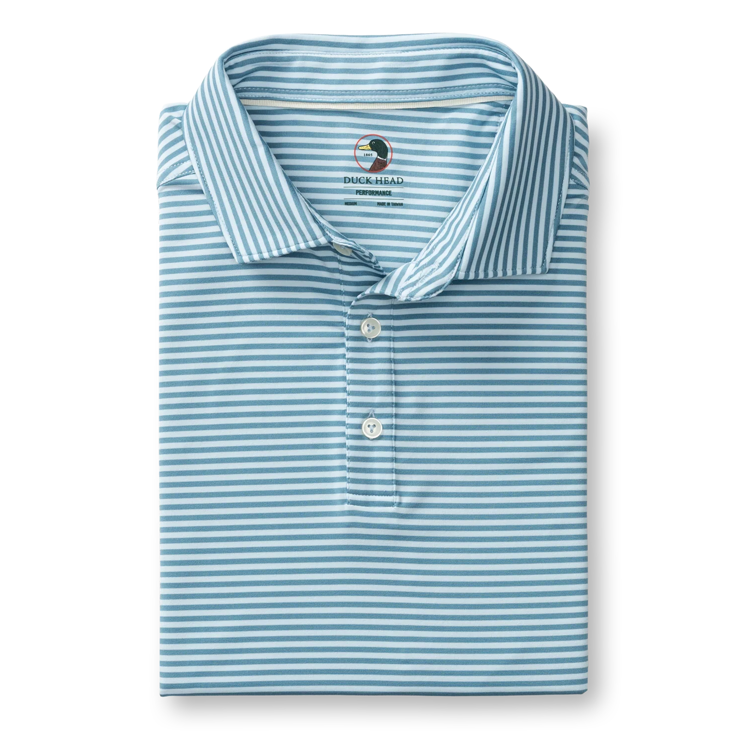 Long Drive Performance Polo - Windor Stripe  - Sunwashed Blue - Image 3