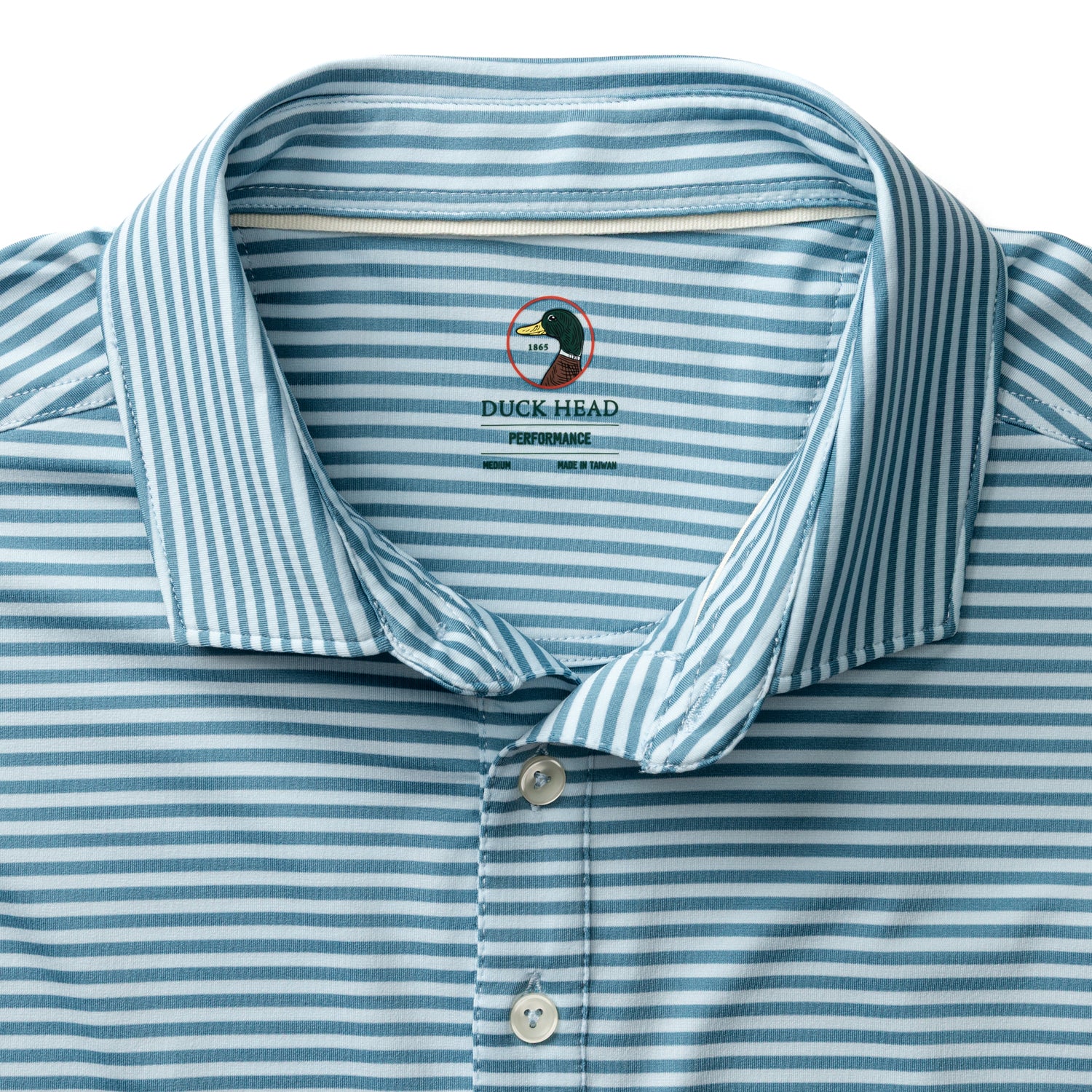 Long Drive Performance Polo - Windor Stripe  - Sunwashed Blue - Image 4