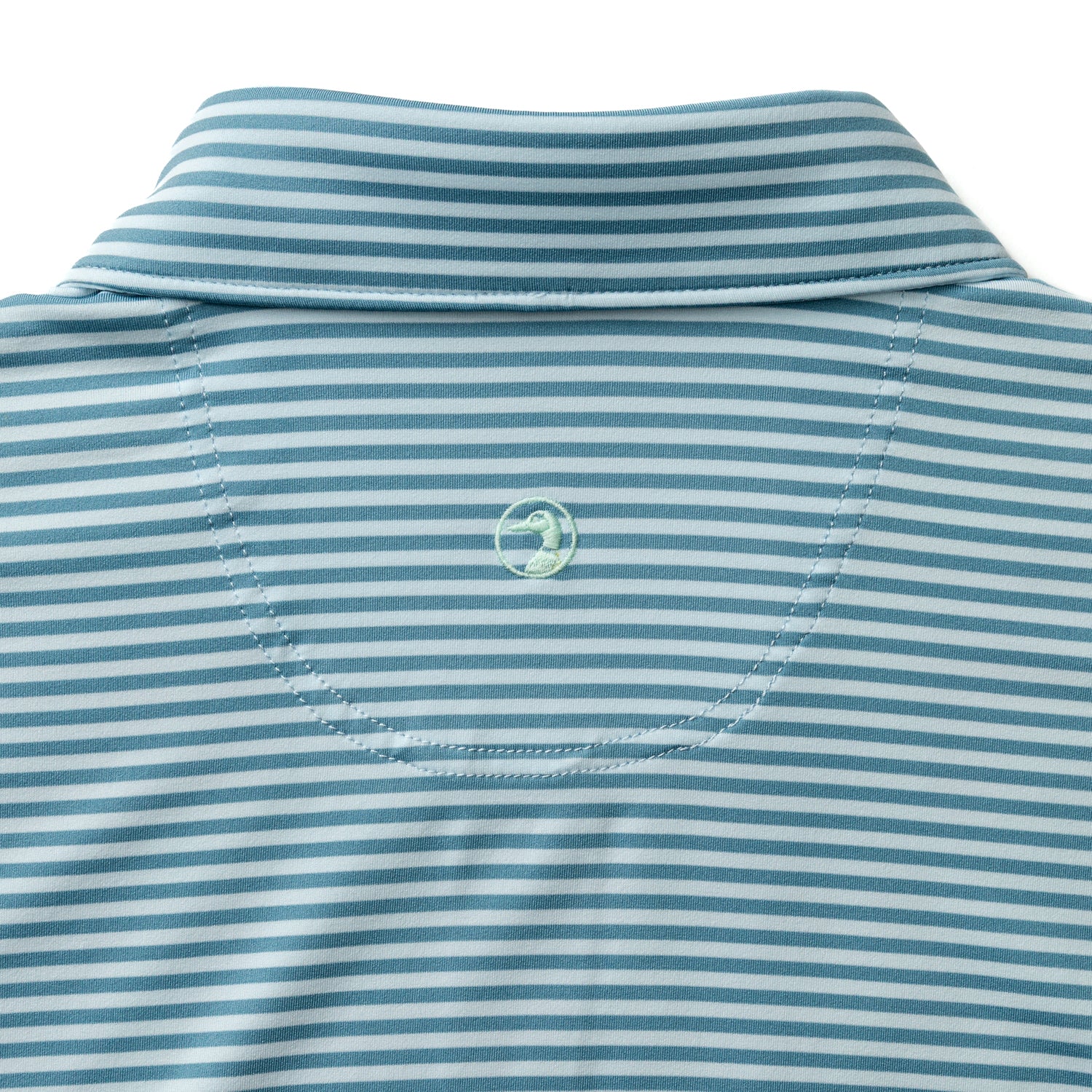 Long Drive Performance Polo - Windor Stripe  - Sunwashed Blue - Image 5