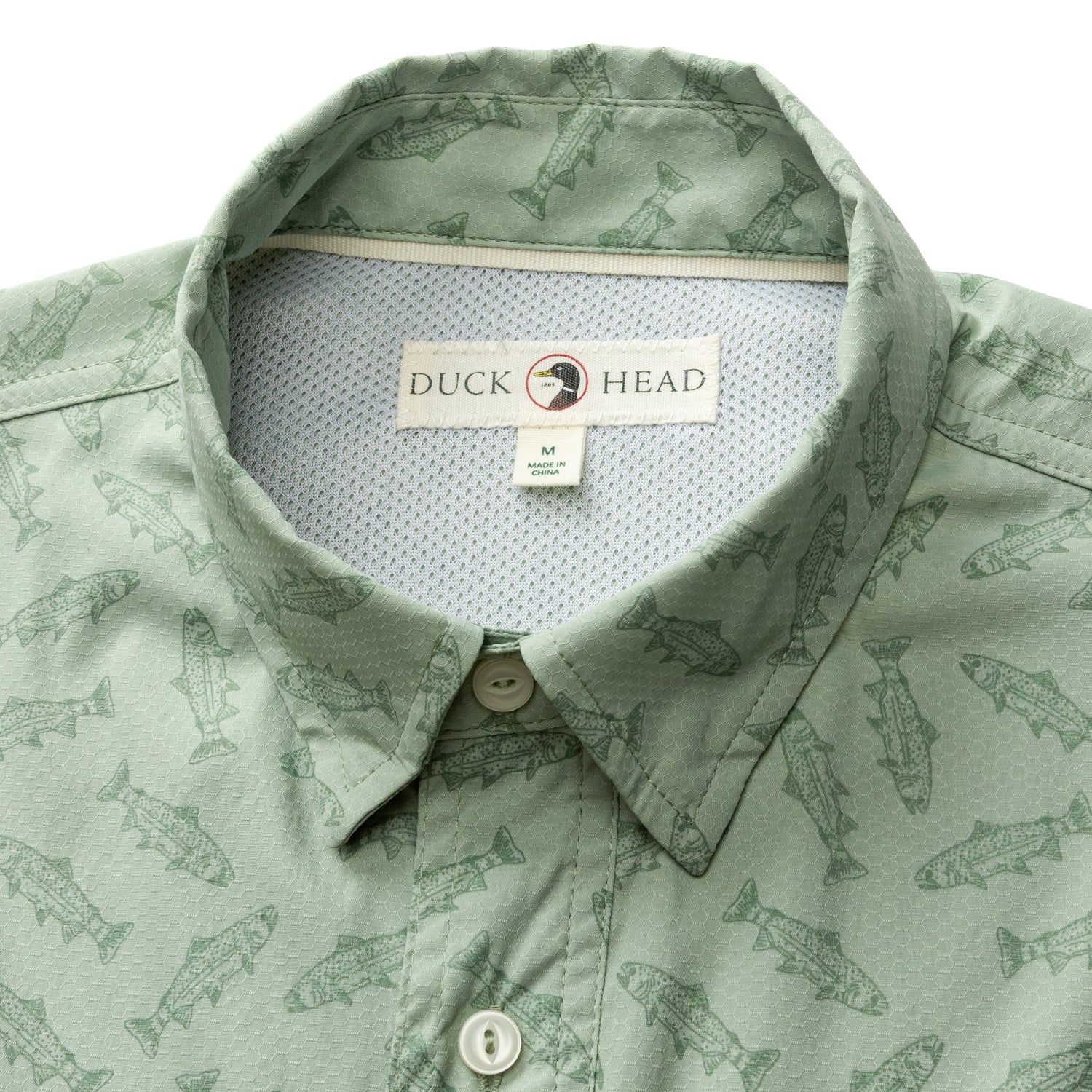 Performance Dobby Guide Shirt - Angler Print - Sage - Image 5