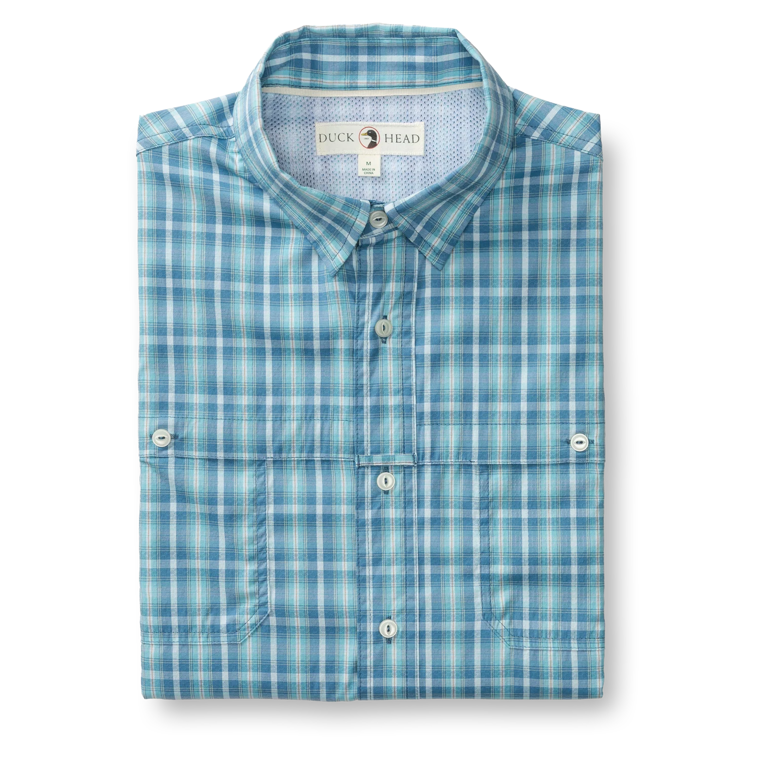 Performance Dobby Guide Shirt - Melrose Plaid - Lake Blue - Image 4