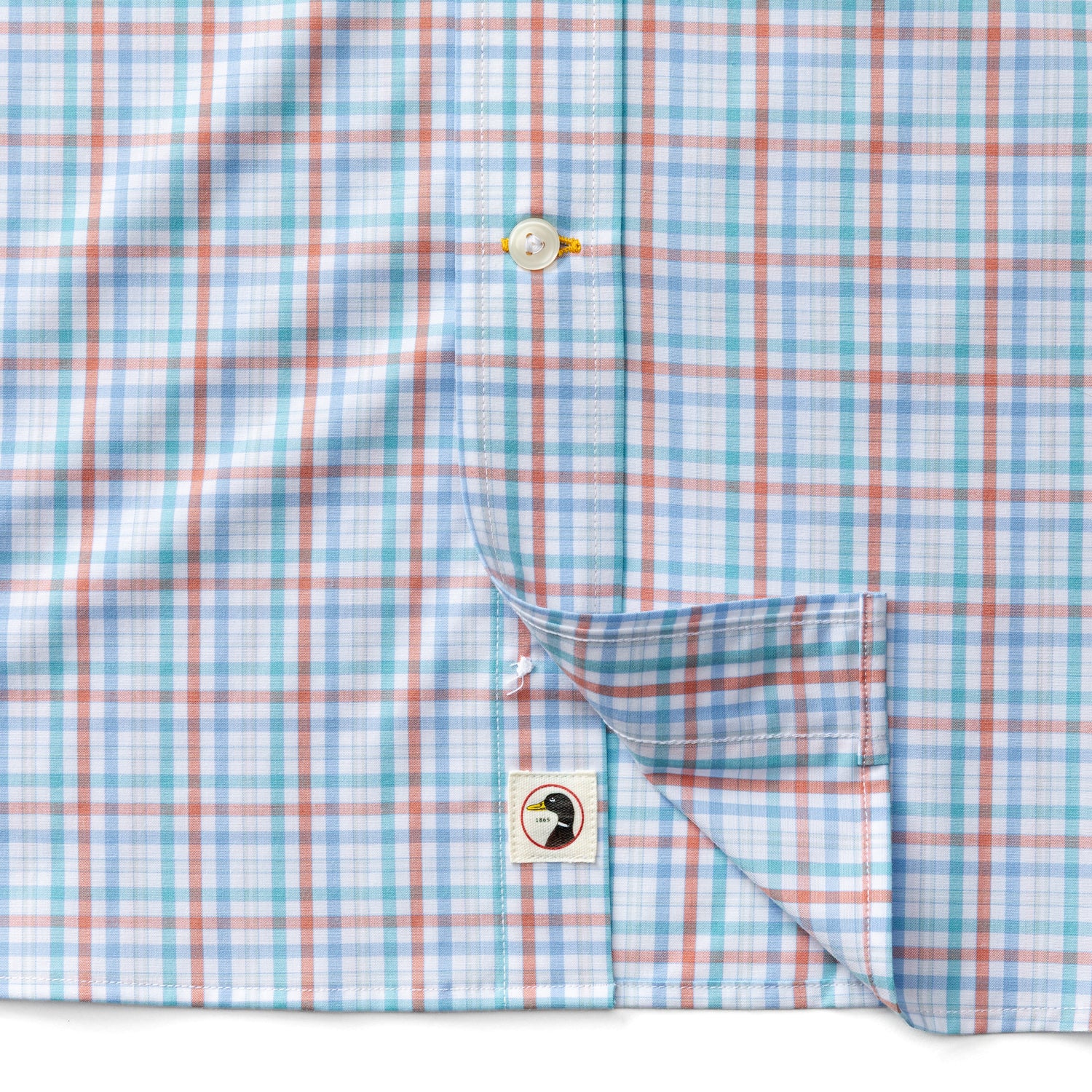 Performance Poplin Sport Shirt - Brody Plaid - Rosewood - Image 4