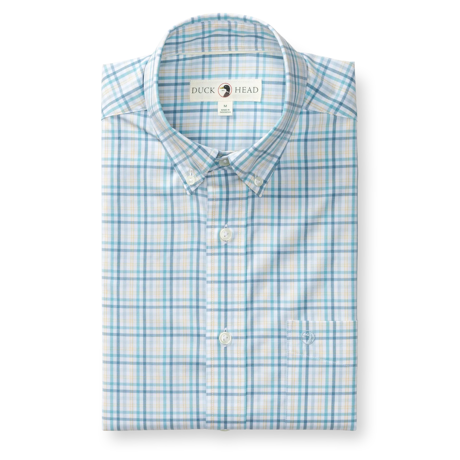 Performance Poplin Sport Shirt - Brody Plaid - Yellow - Image 2
