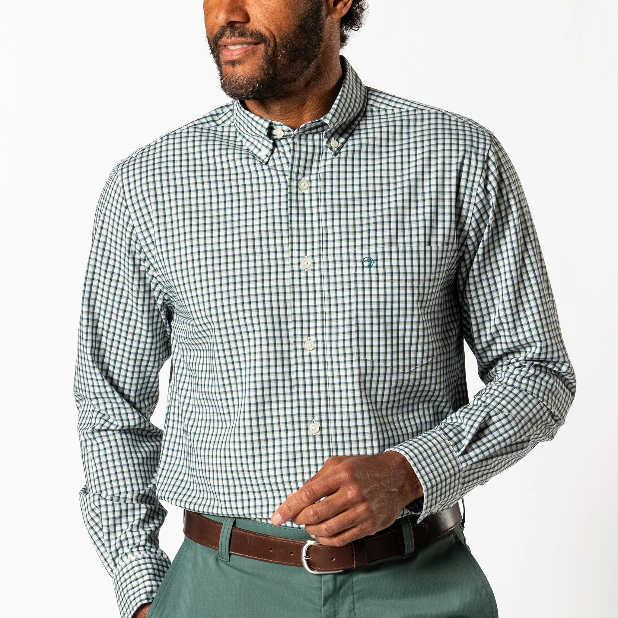 Performance Poplin Sport Shirt - Bryant Plaid - Image 2