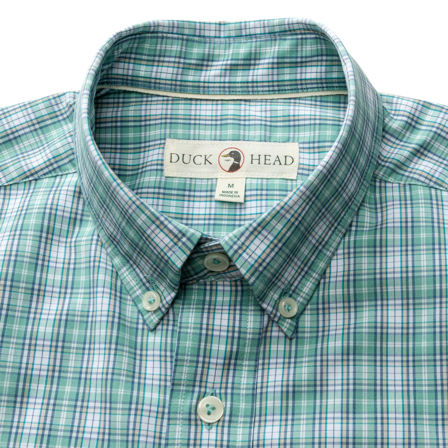 Performance Poplin Sport Shirt - Forrest Plaid - Aspen Green - Image 3