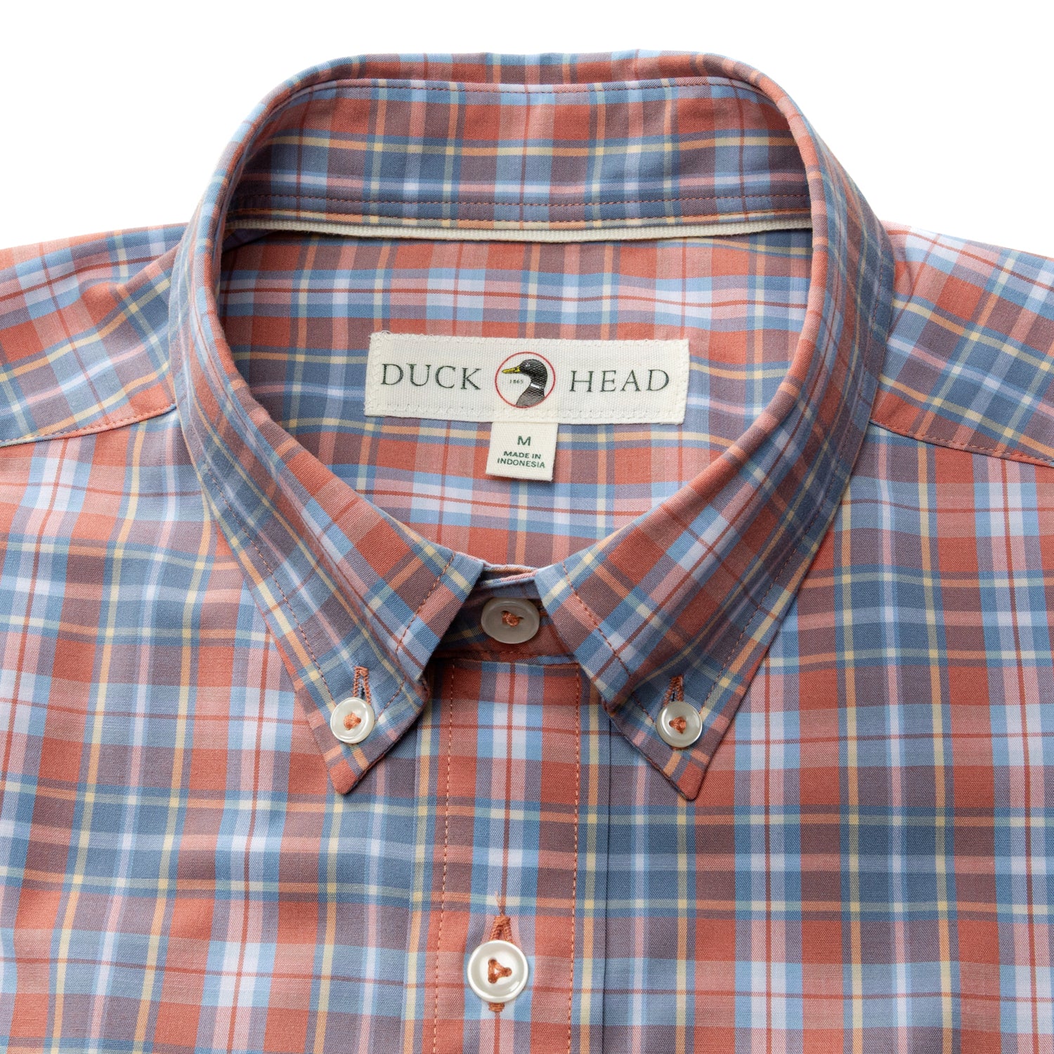 Performance Poplin Sport Shirt - Jeffries Plaid - Rosewood - Image 3