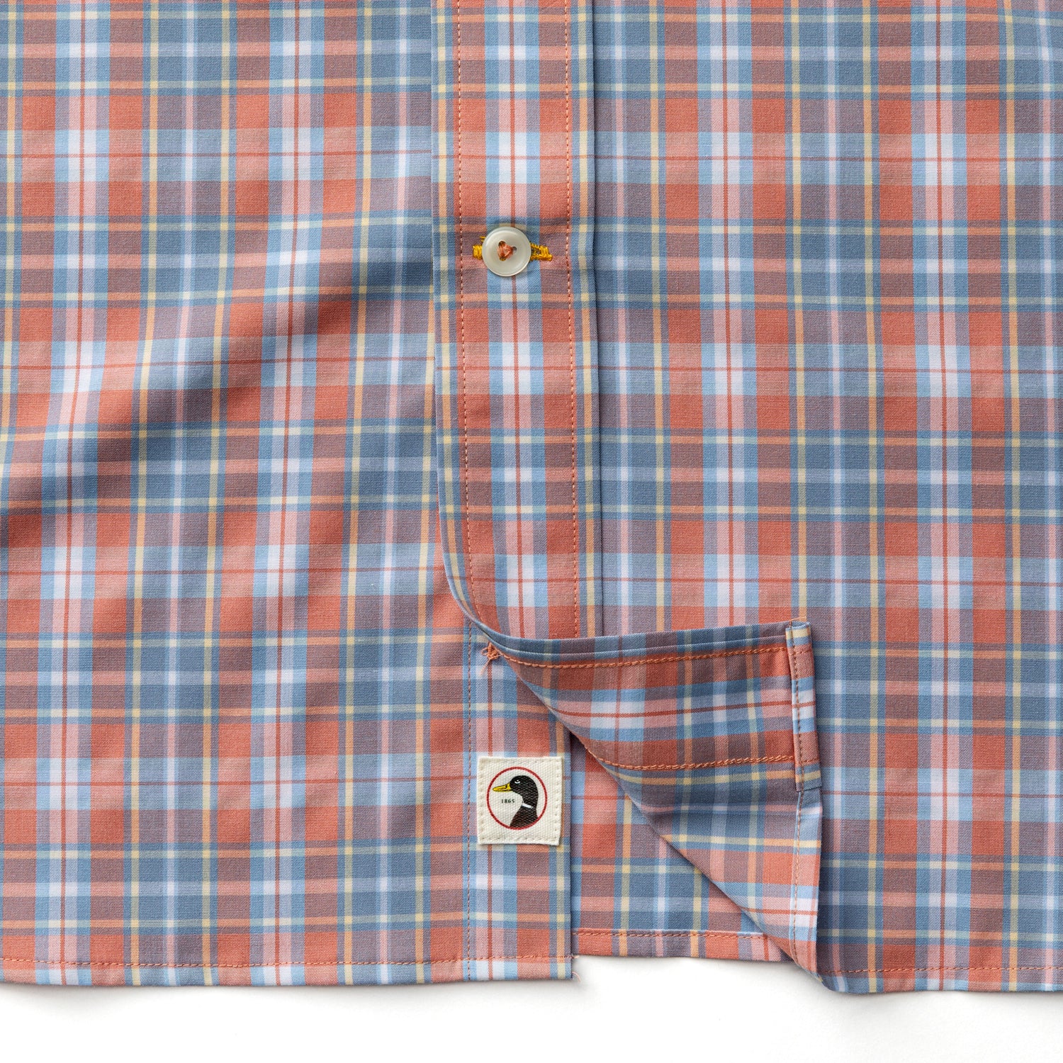 Performance Poplin Sport Shirt - Jeffries Plaid - Rosewood - Image 4