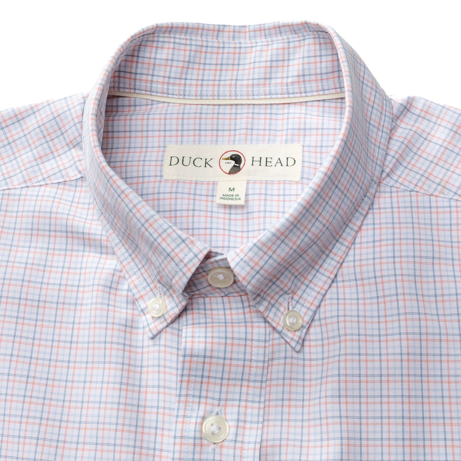 Performance Poplin Sport Shirt - Joiner Plaid - Coral - Image 4