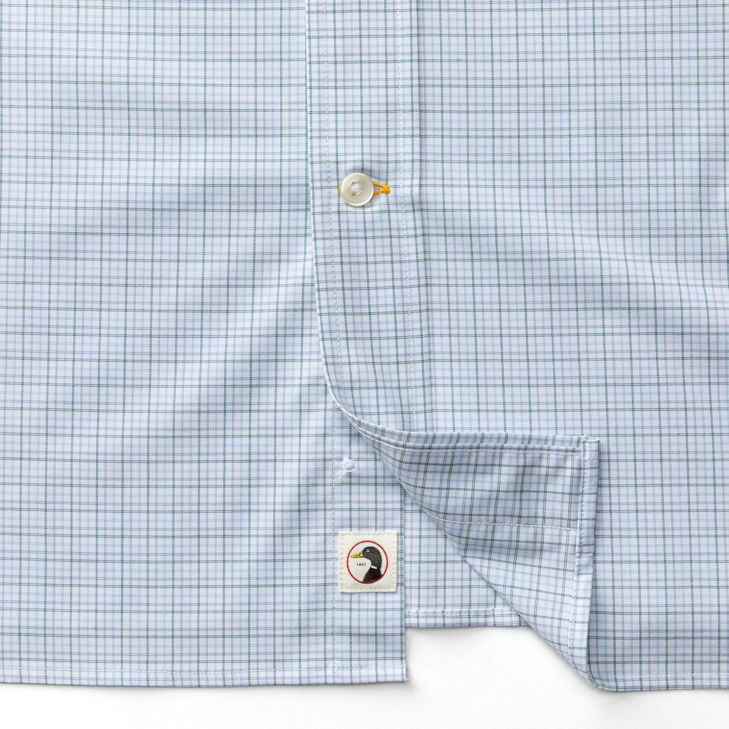 Performance Poplin Sport Shirt - Joiner Plaid - Midnight Teal - Image 4