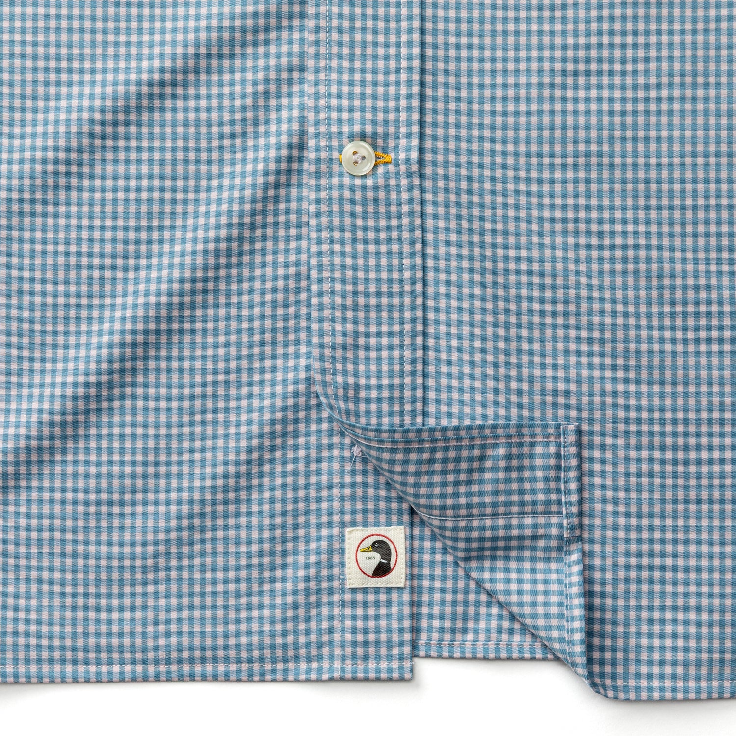 Performance Poplin Sport Shirt - Lyle Gingham - Pale Pink - Image 4