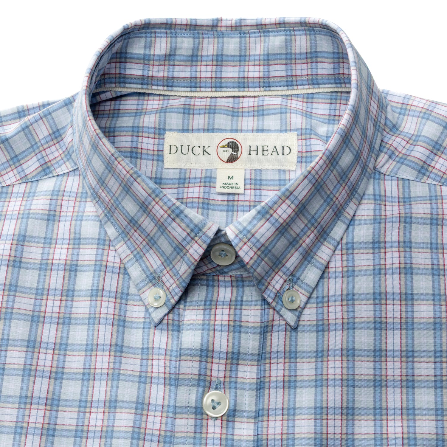 Performance Poplin Sport Shirt - Mayville Plaid - Light Blue - Image 3