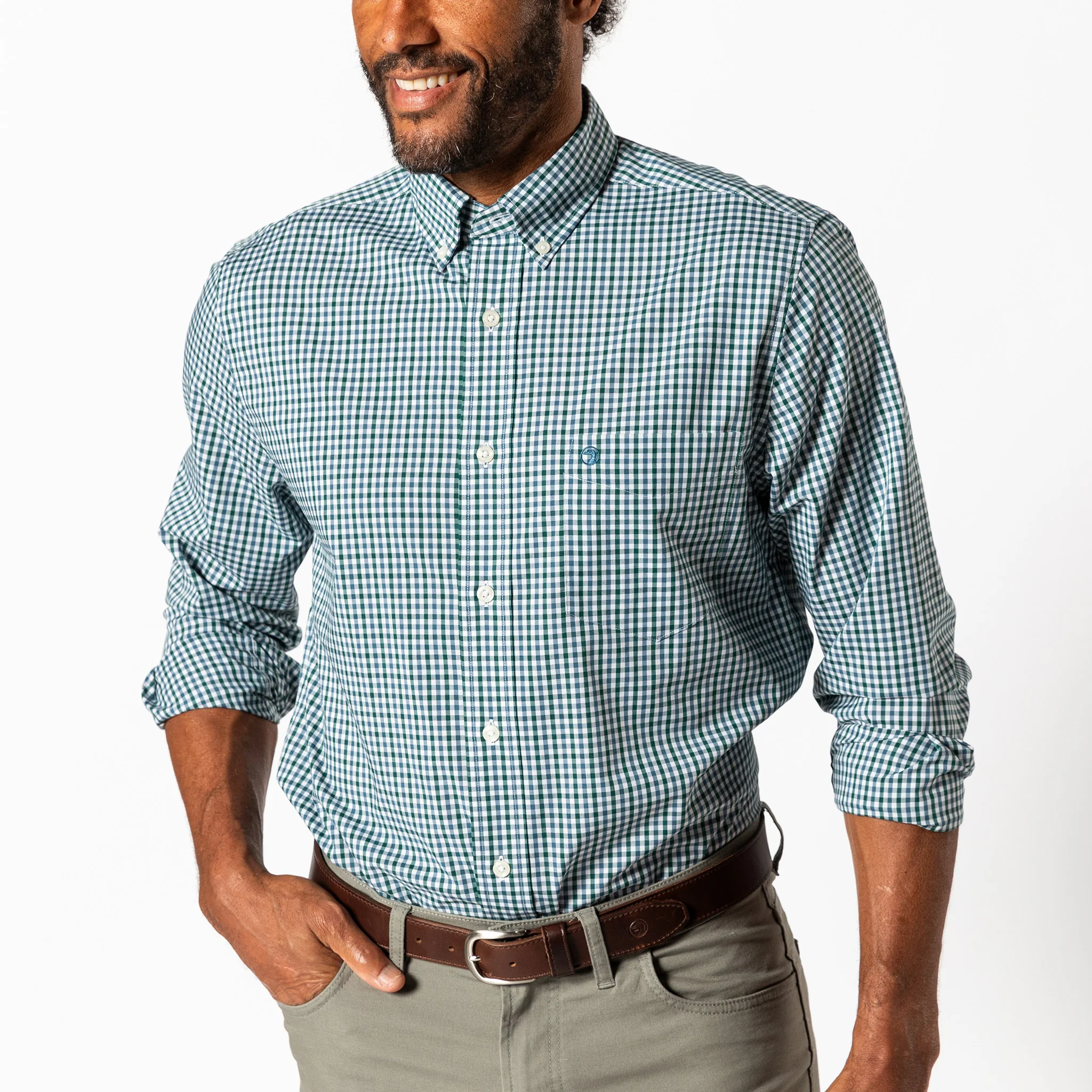 Performance Poplin Sport Shirt - Merill Gingham - Image 2