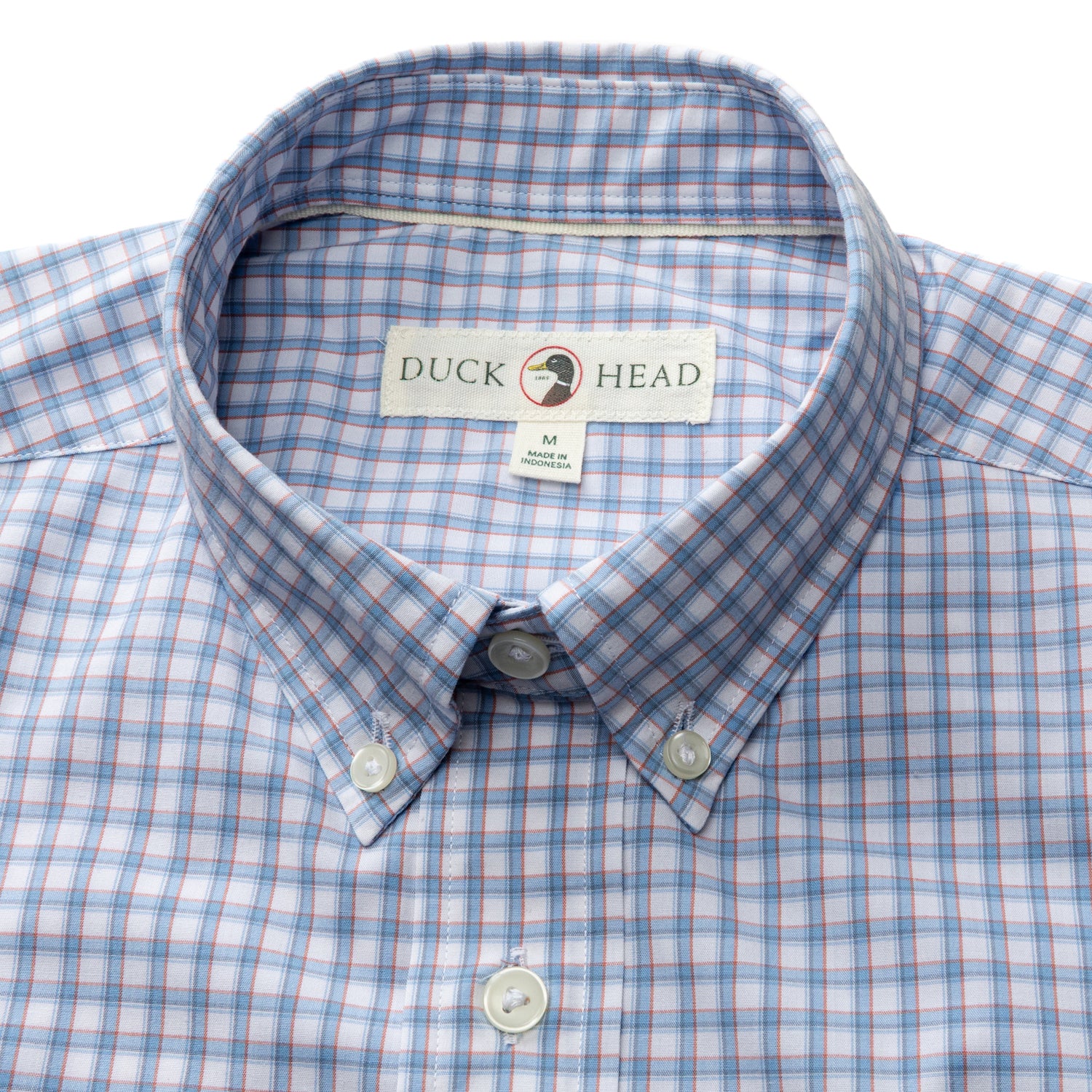 Performance Poplin Sport Shirt - Quinn Plaid - Serenity Blue - Image 3
