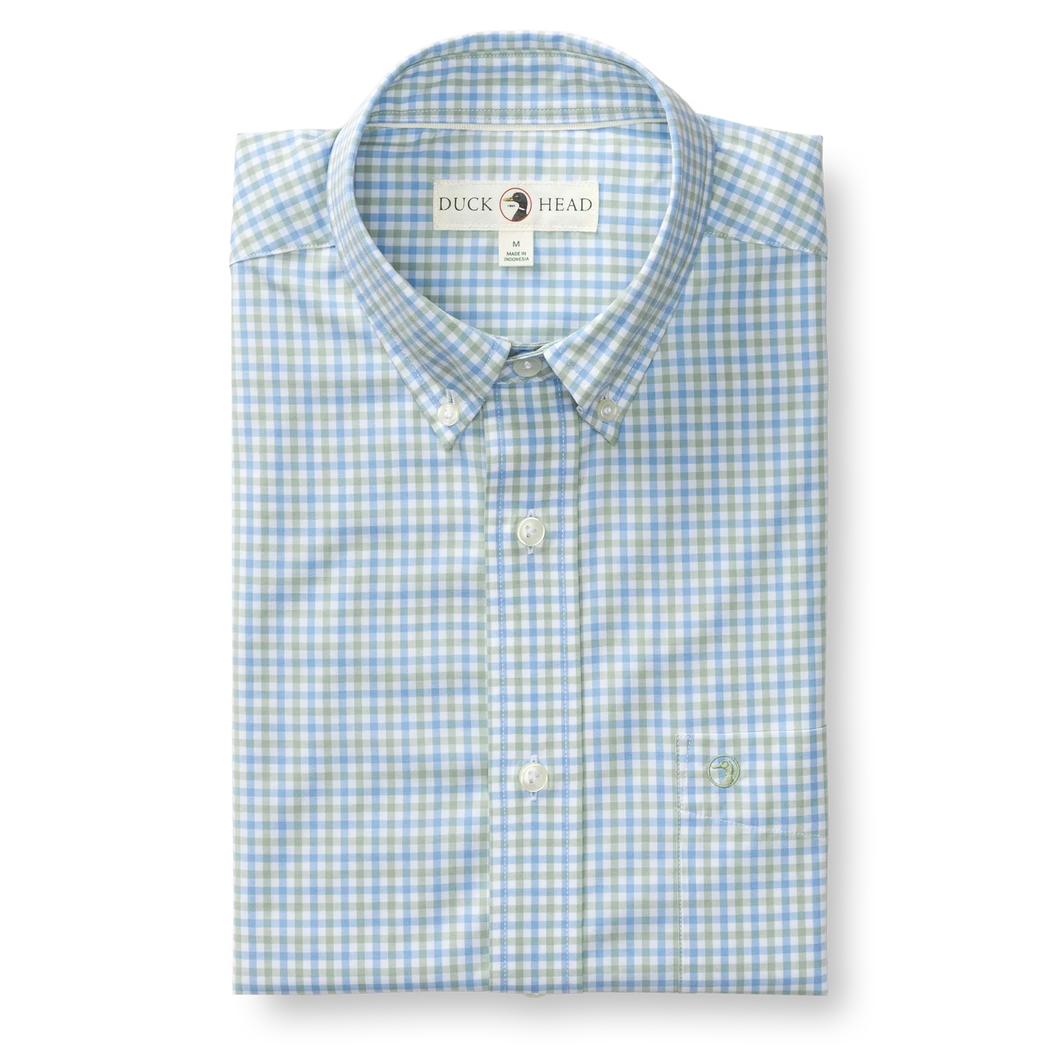 Performance Poplin Sport Shirt - Shaw Gingham - Sage - Image 3