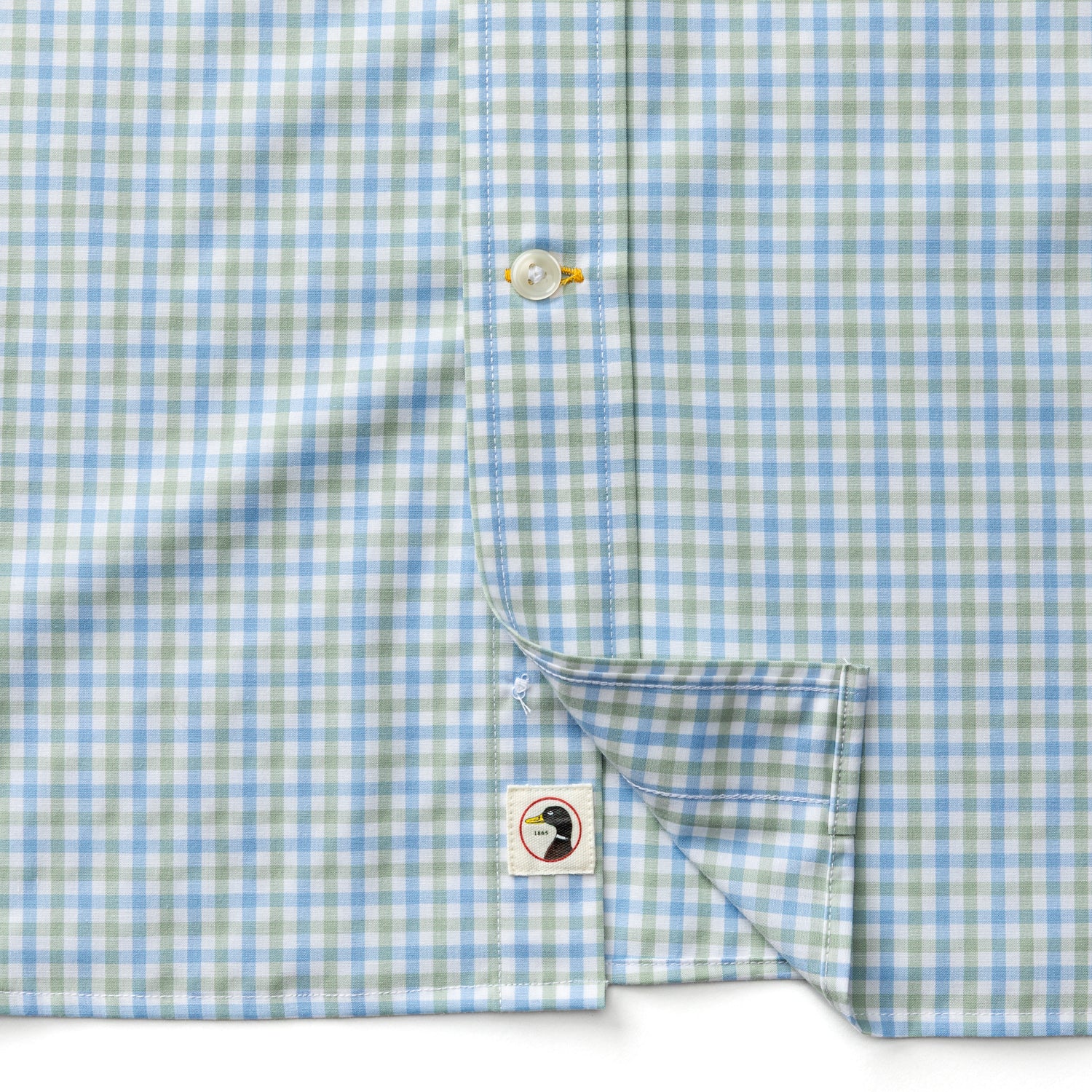 Performance Poplin Sport Shirt - Shaw Gingham - Sage - Image 5