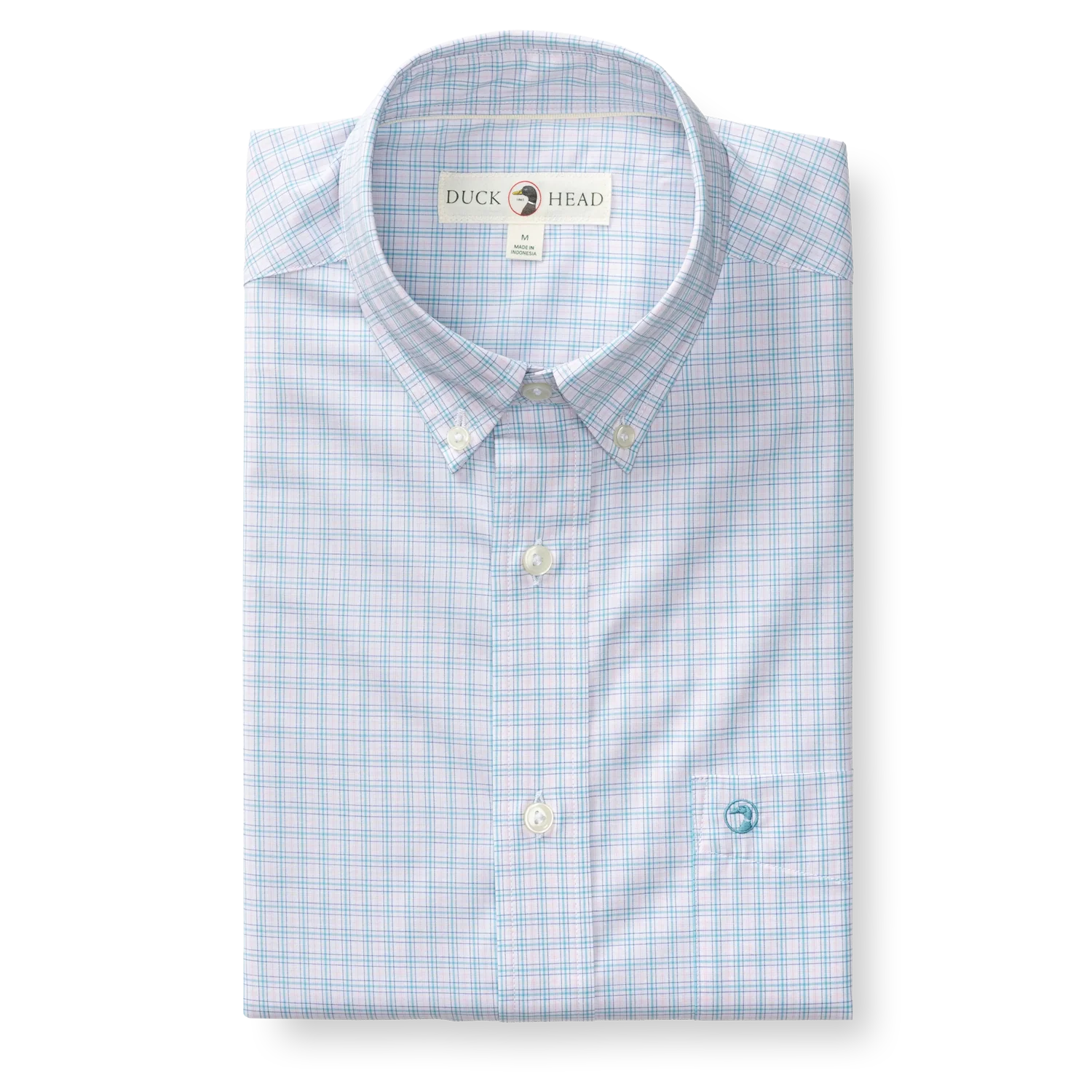 Performance Poplin Sport Shirt - Stokes Plaid - Pale Pink - Image 3