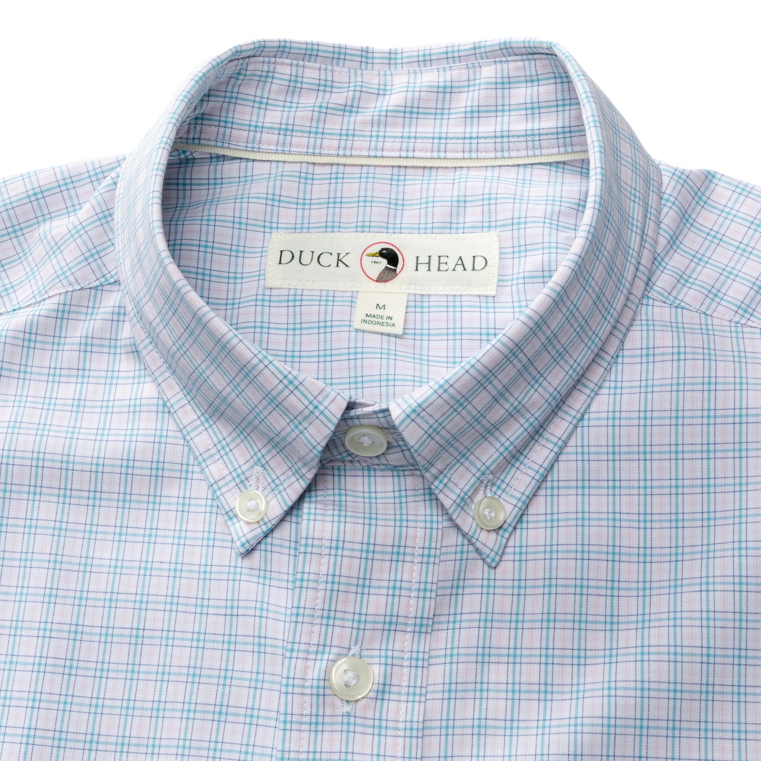 Performance Poplin Sport Shirt - Stokes Plaid - Pale Pink - Image 4
