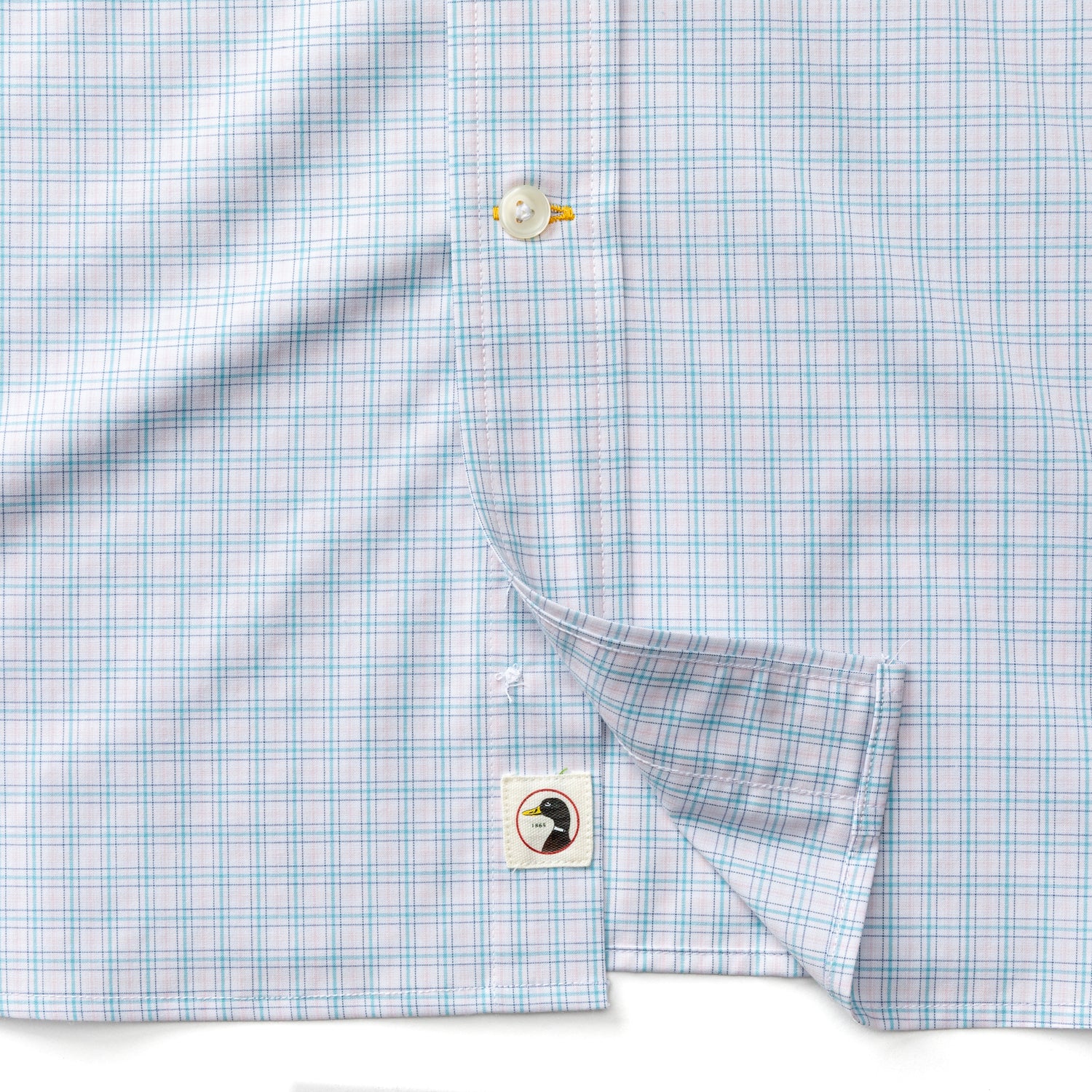 Performance Poplin Sport Shirt - Stokes Plaid - Pale Pink - Image 5