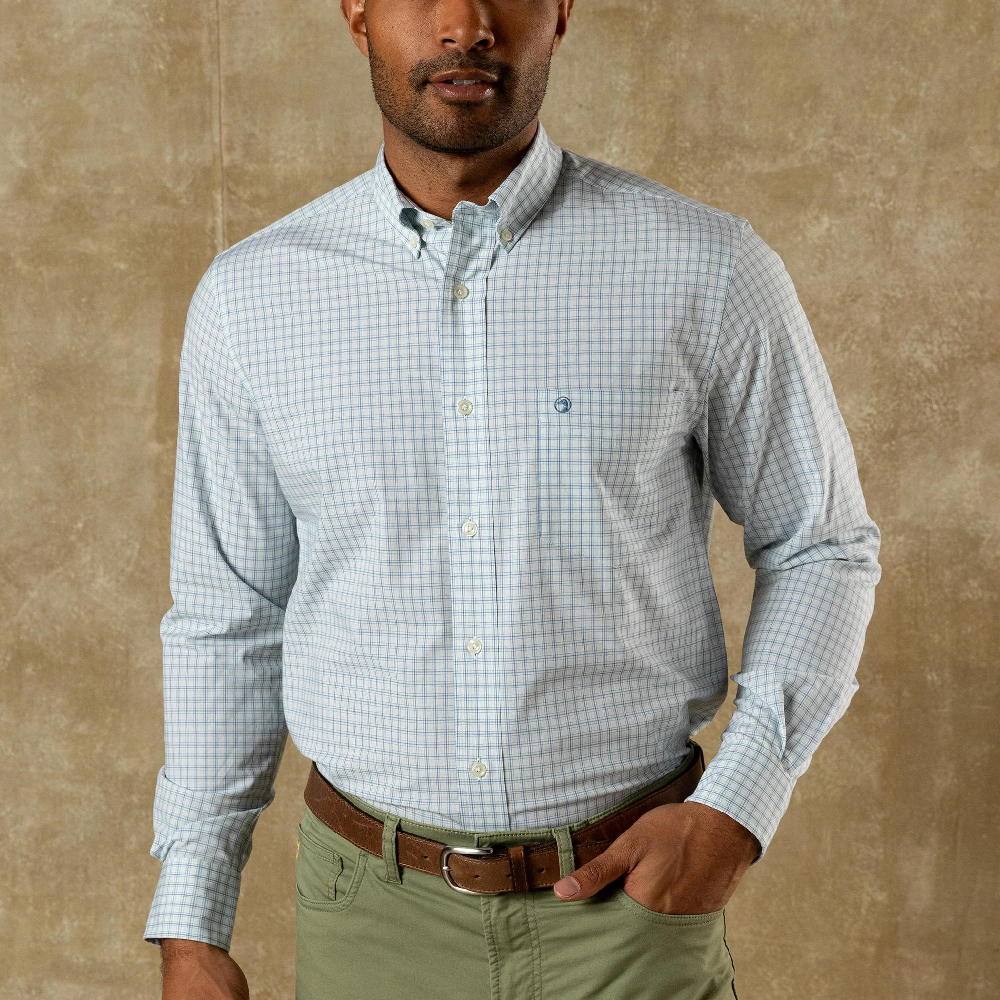 Performance Poplin Sport Shirt - Stokes Plaid - Image 2