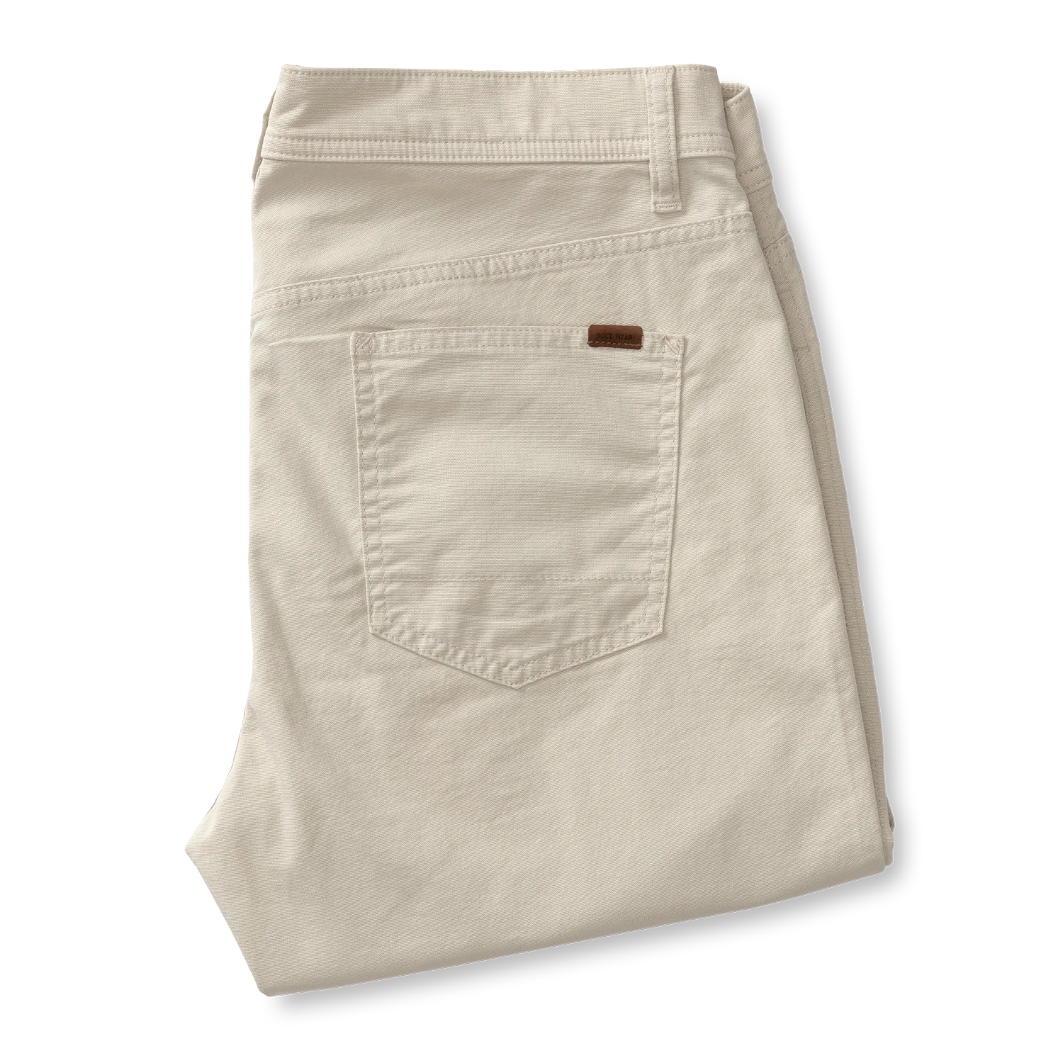 Classic Fit Pinpoint Canvas Five-Pocket - Stone - Image 3