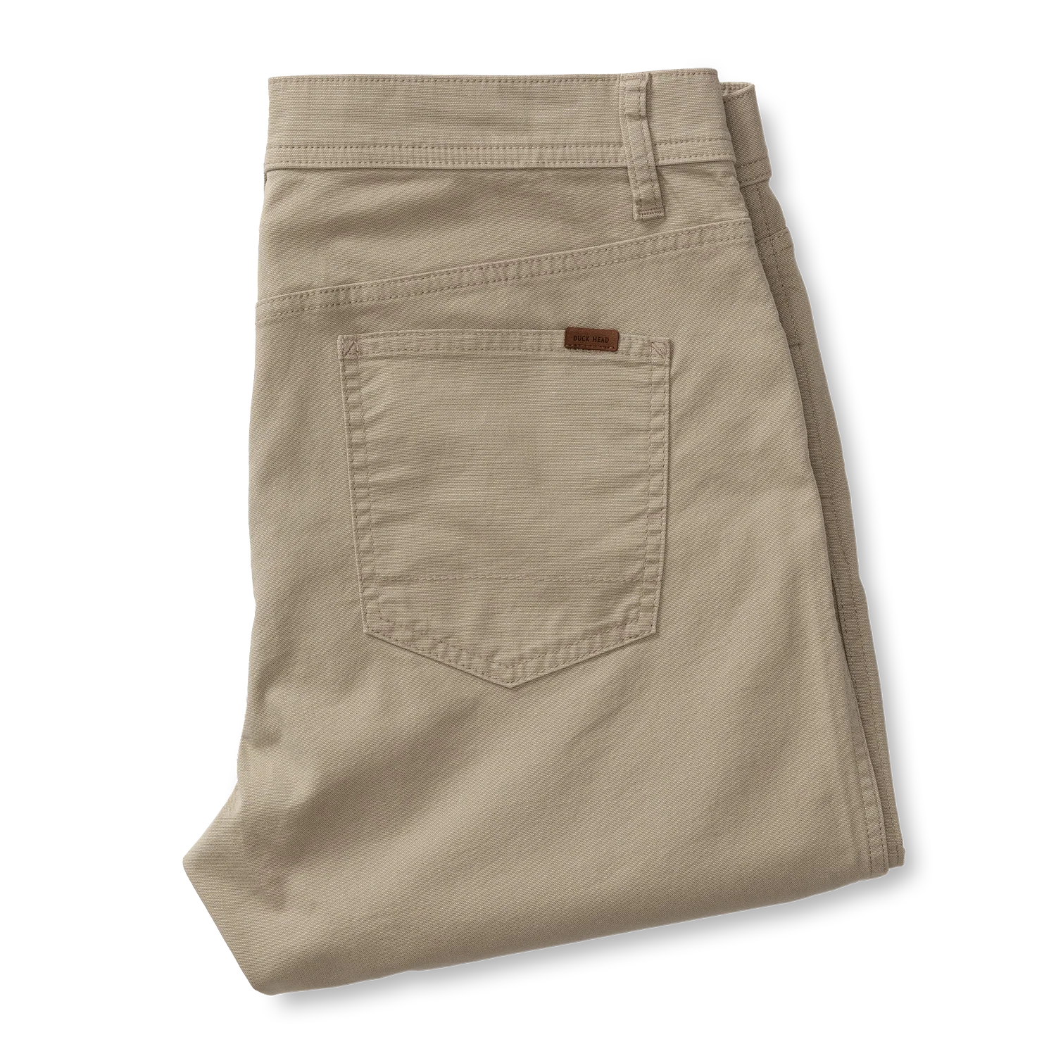 Classic Fit Pinpoint Canvas Five-Pocket - Khaki - Image 3