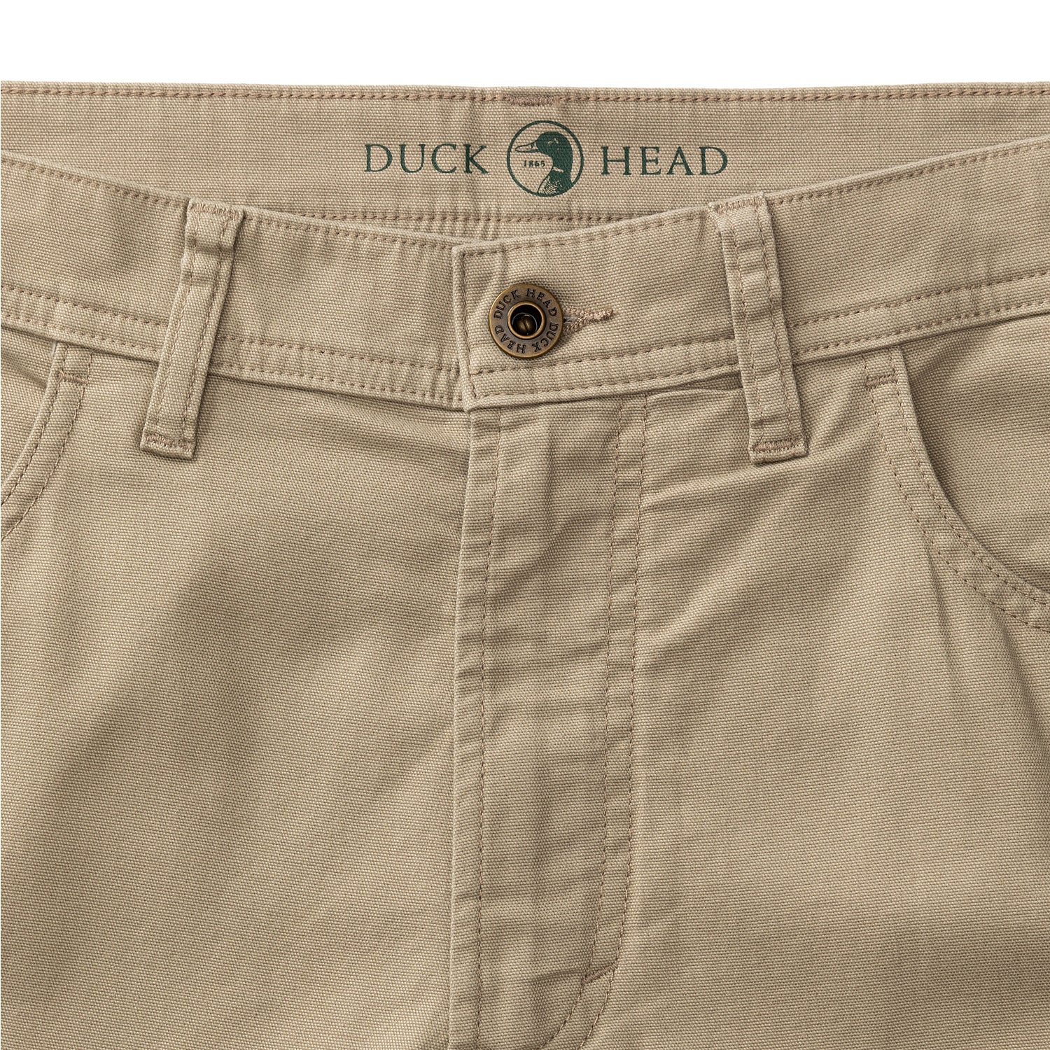 Classic Fit Pinpoint Canvas Five-Pocket - Khaki - Image 4