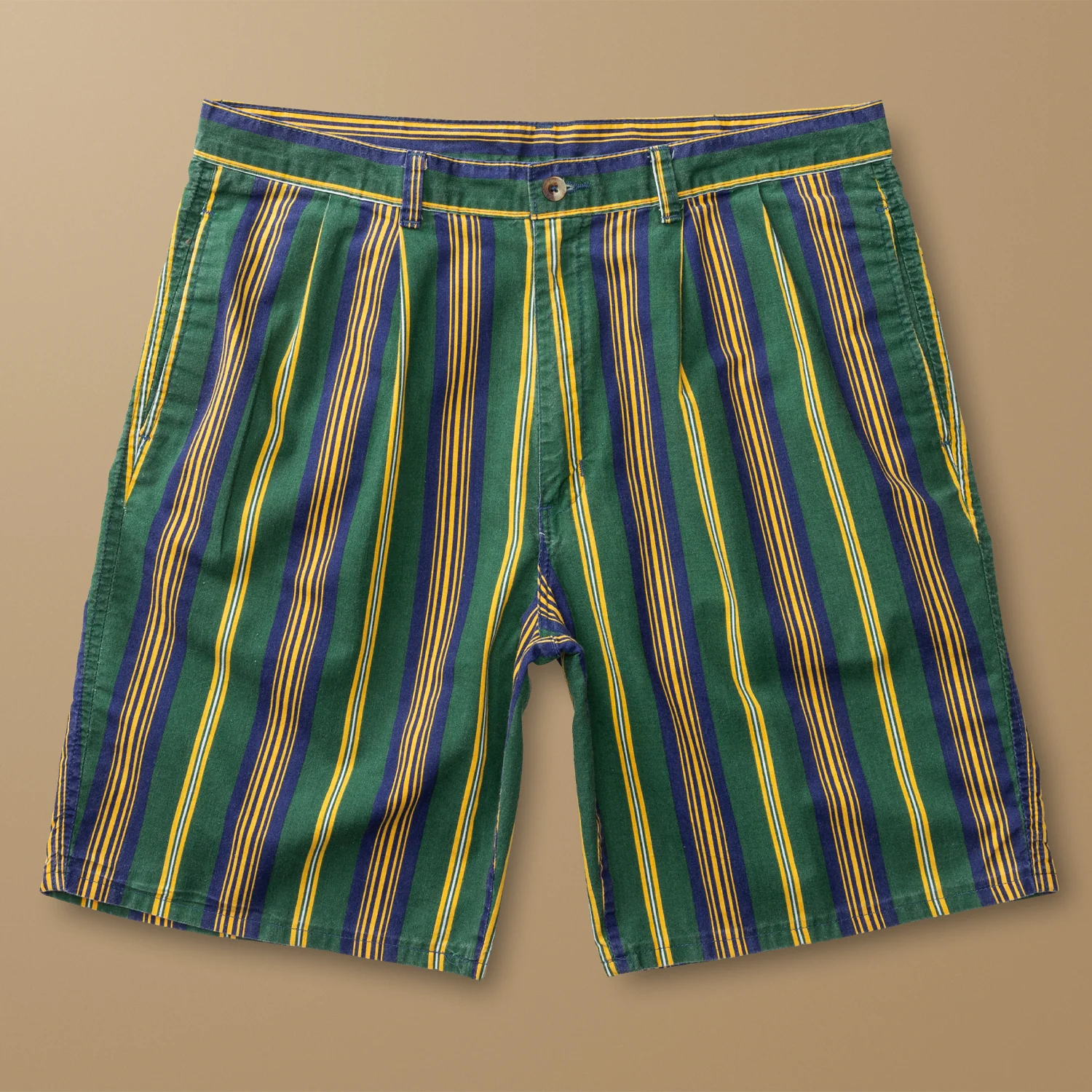 Pleated Multi-Striped Chino Short 36W - Duck Head Vintage - Image 2