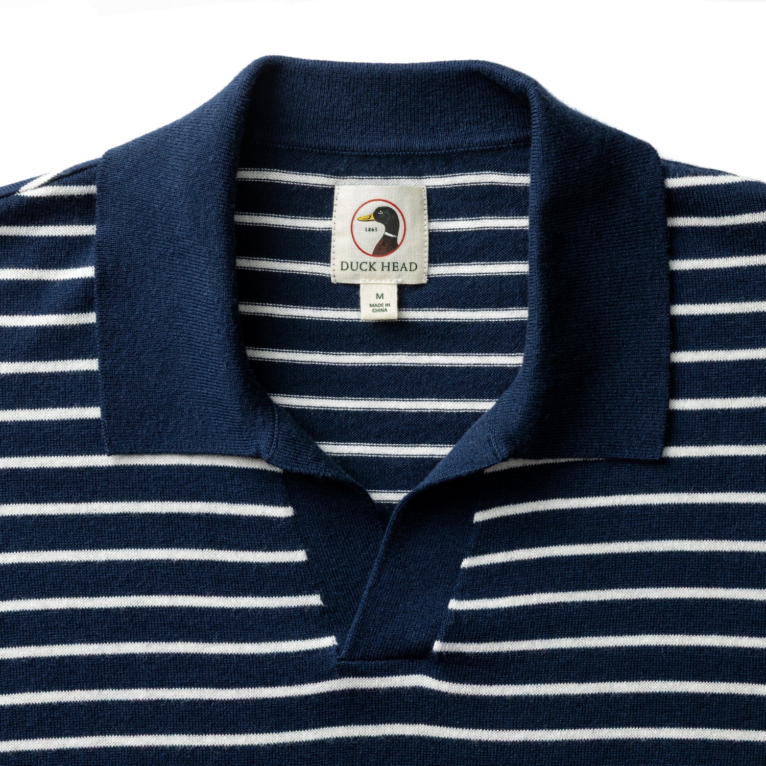 Reeves Striped Sweater Polo - Navy - Image 4