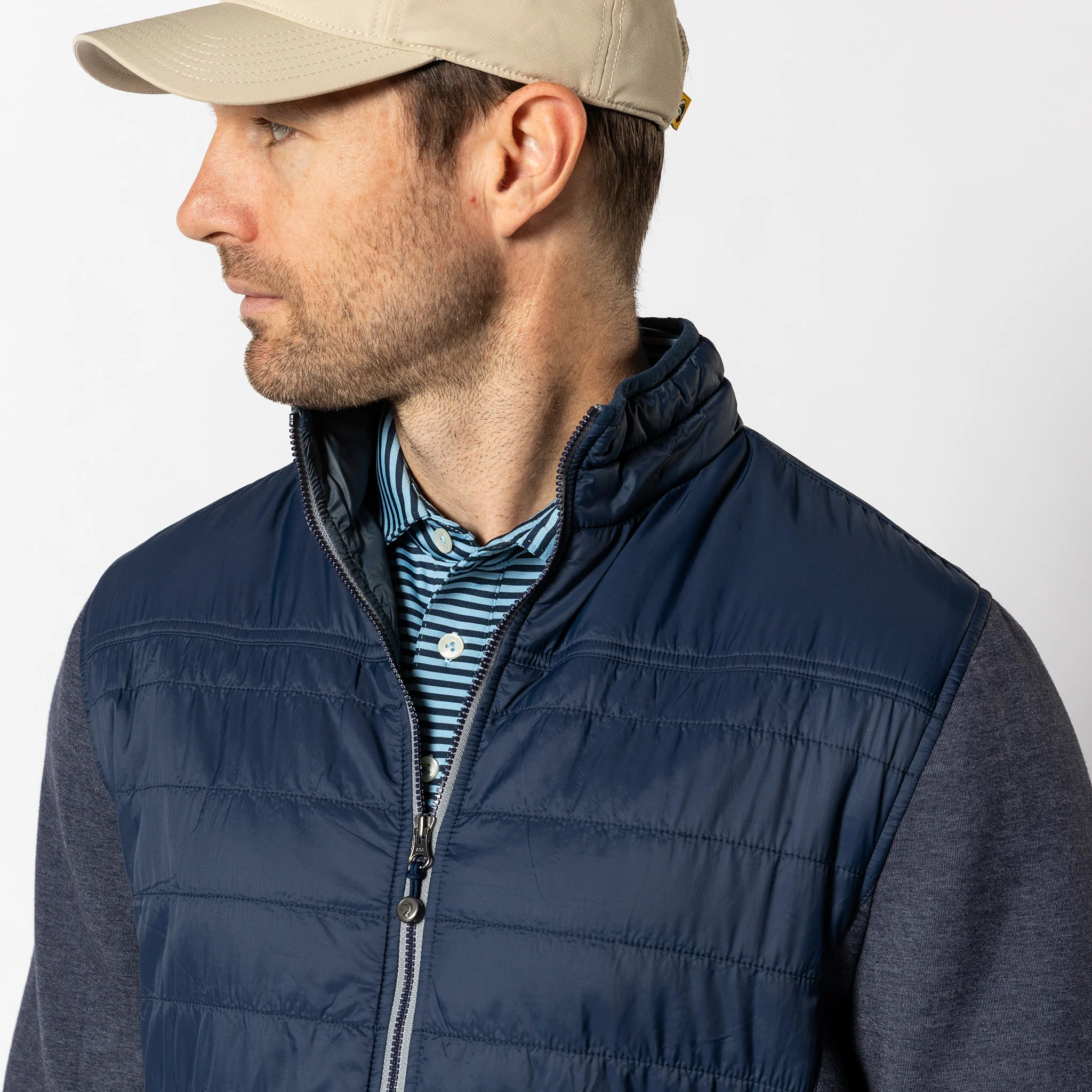 Ridgeland Performance Quilted Jacket - Navy - Image 3