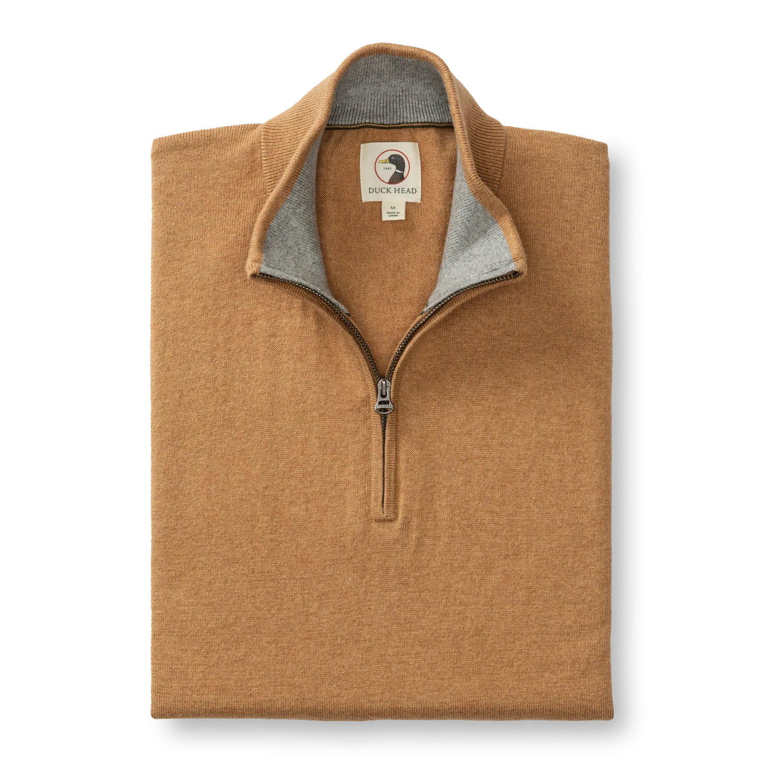 Ridley 1/4 Zip Sweater - Camel - Image 3