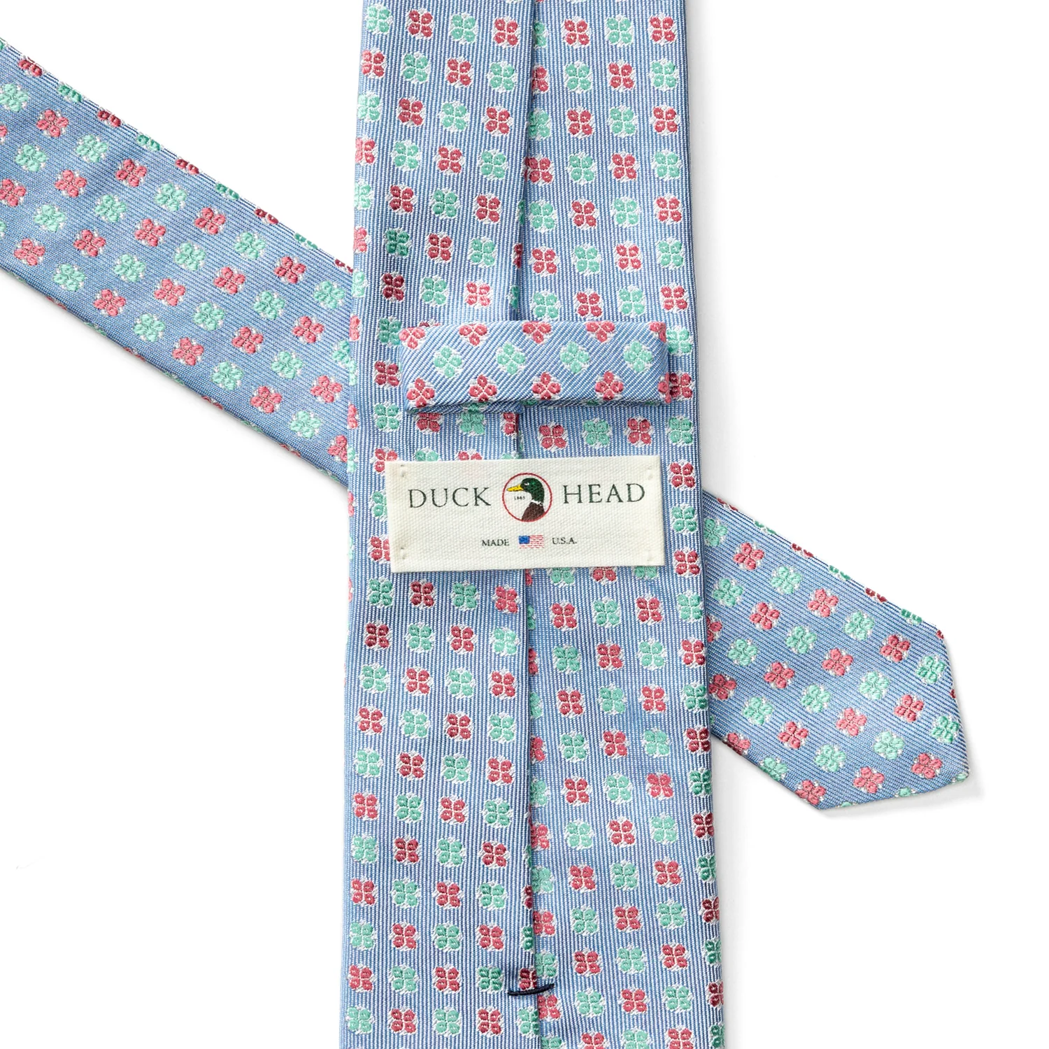 Silk Foulard Tie - Serenity Blue - Image 2