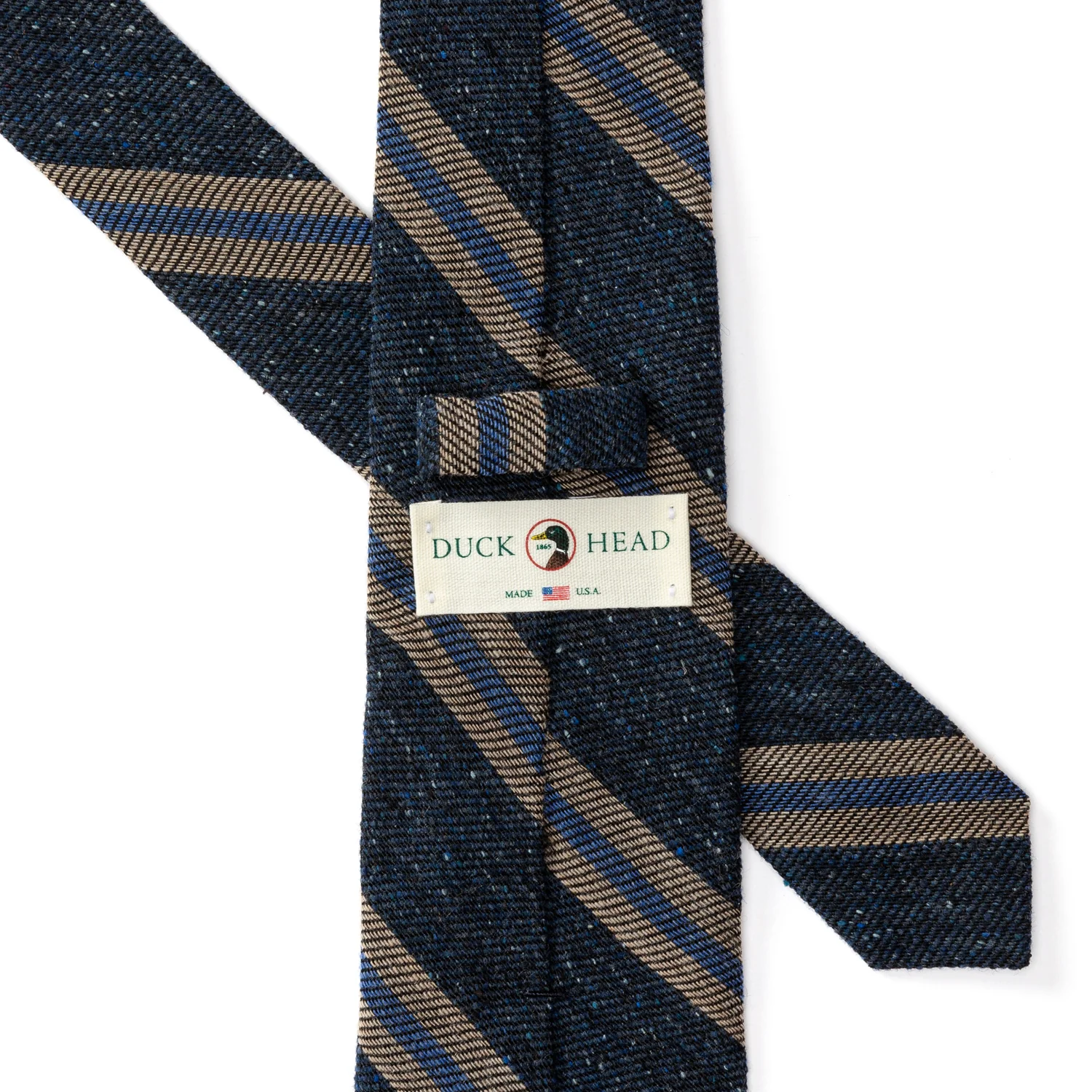 Silk Wool Striped Tie - Image 2