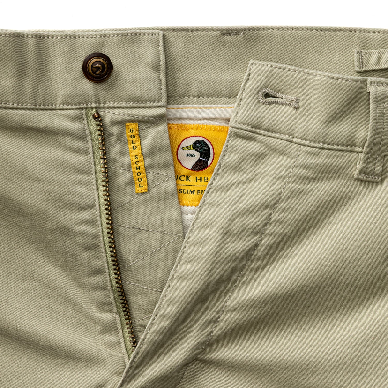 Slim Fit Gold School Chino - Sandstone - Image 4