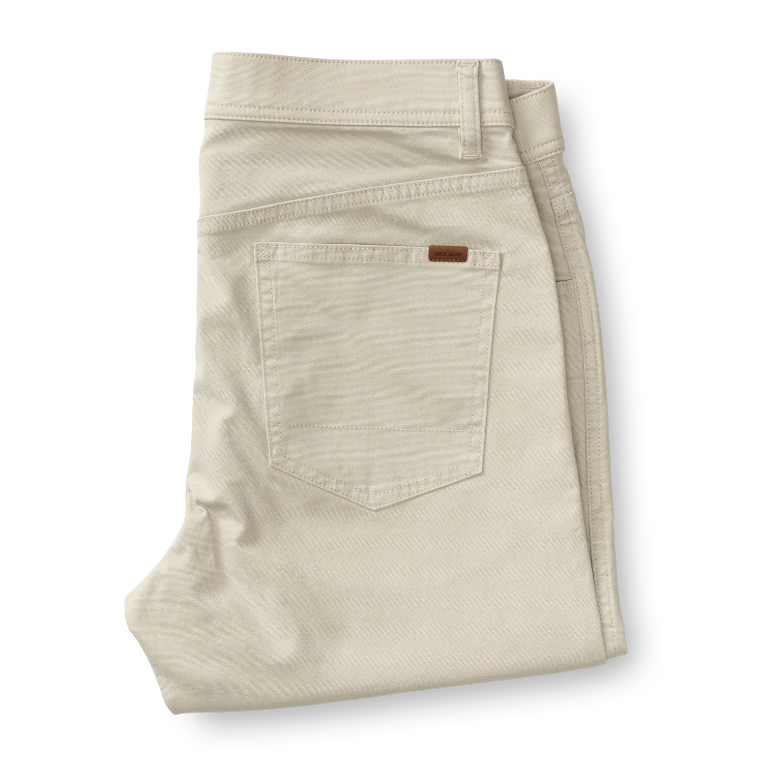 Slim Fit Pinpoint Canvas Five-Pocket - Stone - Image 3