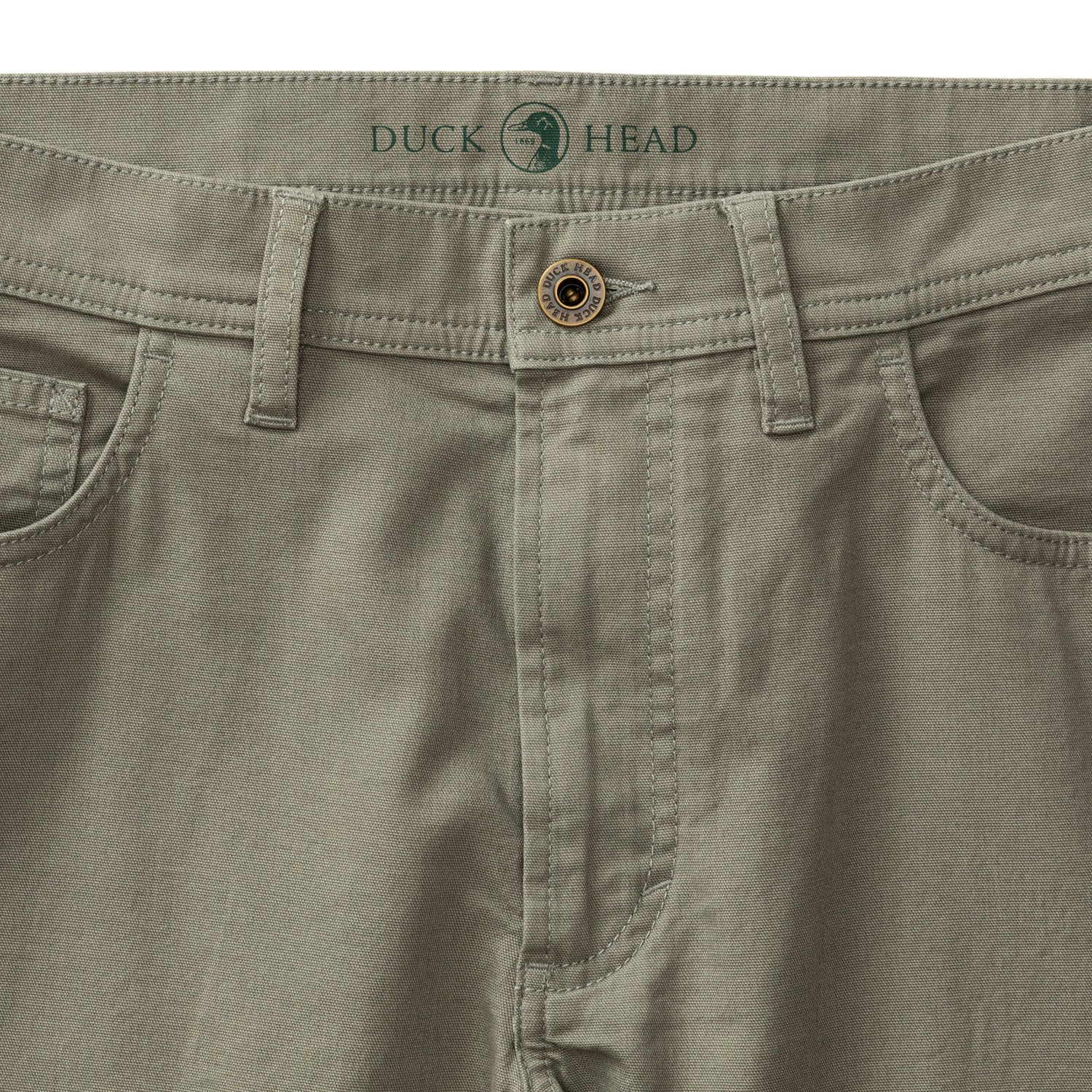 Slim Fit Pinpoint Canvas Five-Pocket - Mist Grey - Image 3