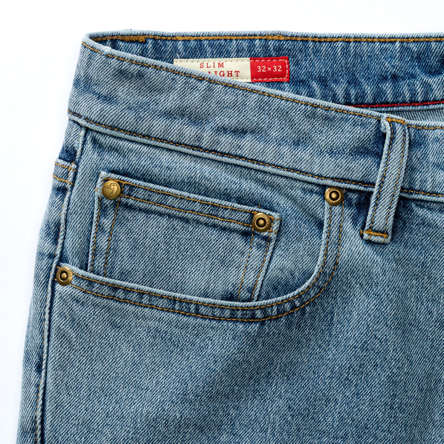 Slim Straight Denim - Light Wash - Image 7