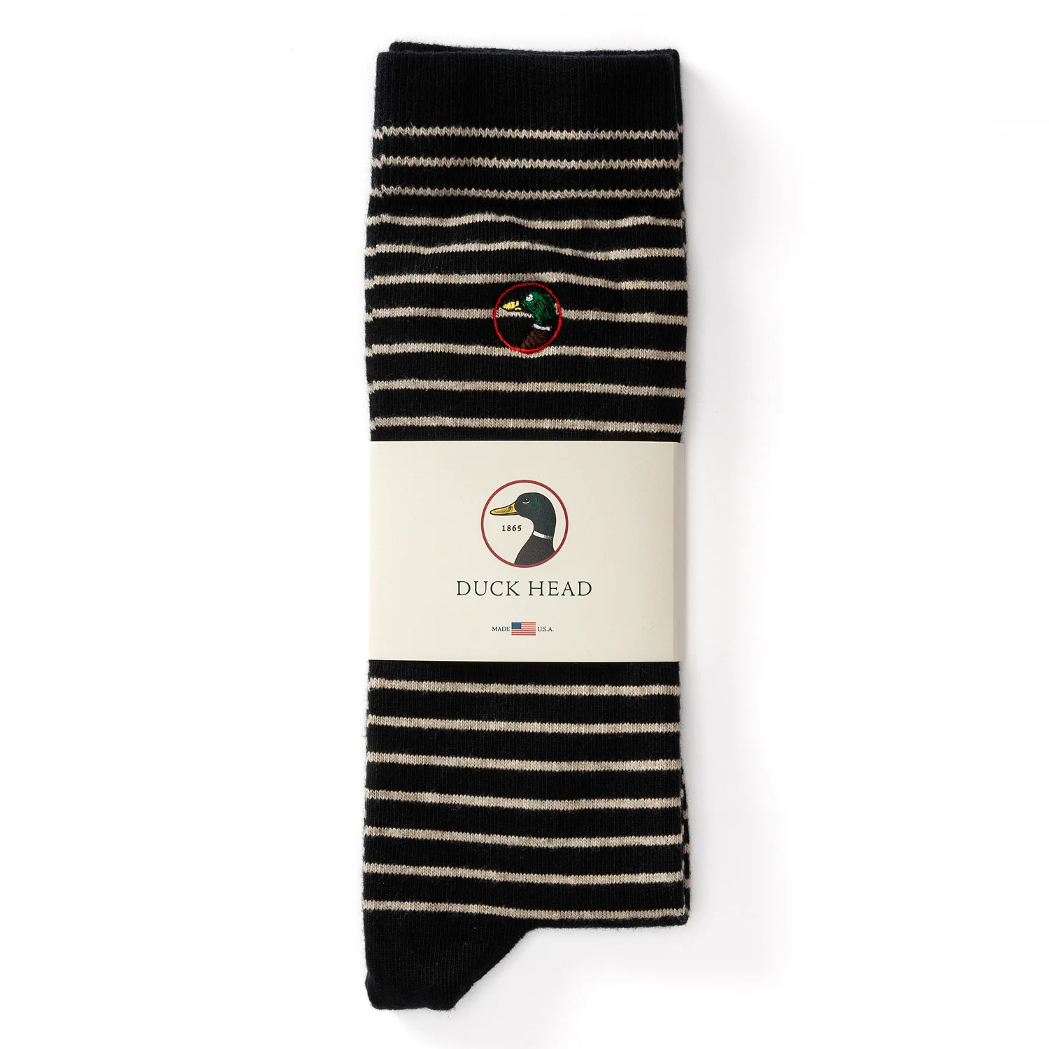Striped Logo Sock - Dark Navy - Image 2
