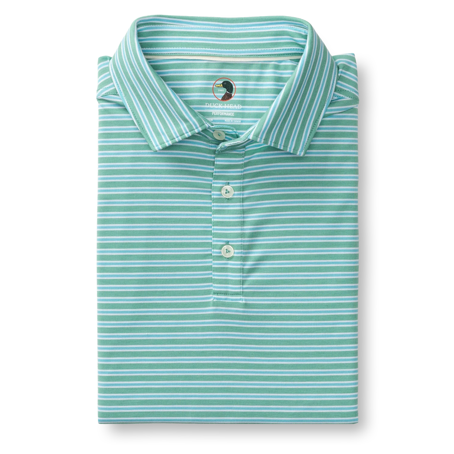 Summerford Performance Jersey Polo - Pierce Stripe - Aspen Green - Image 3