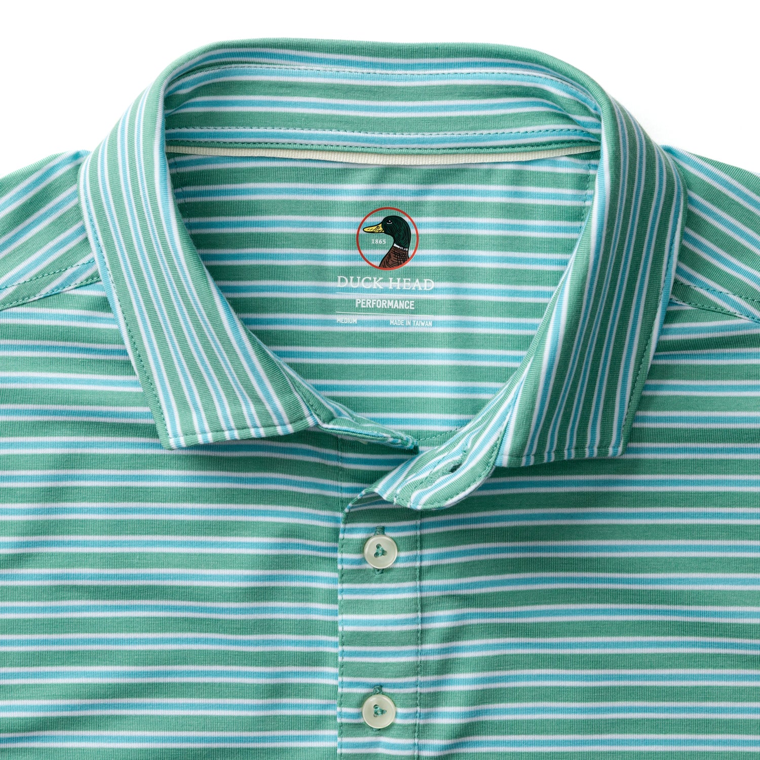 Summerford Performance Jersey Polo - Pierce Stripe - Aspen Green - Image 4