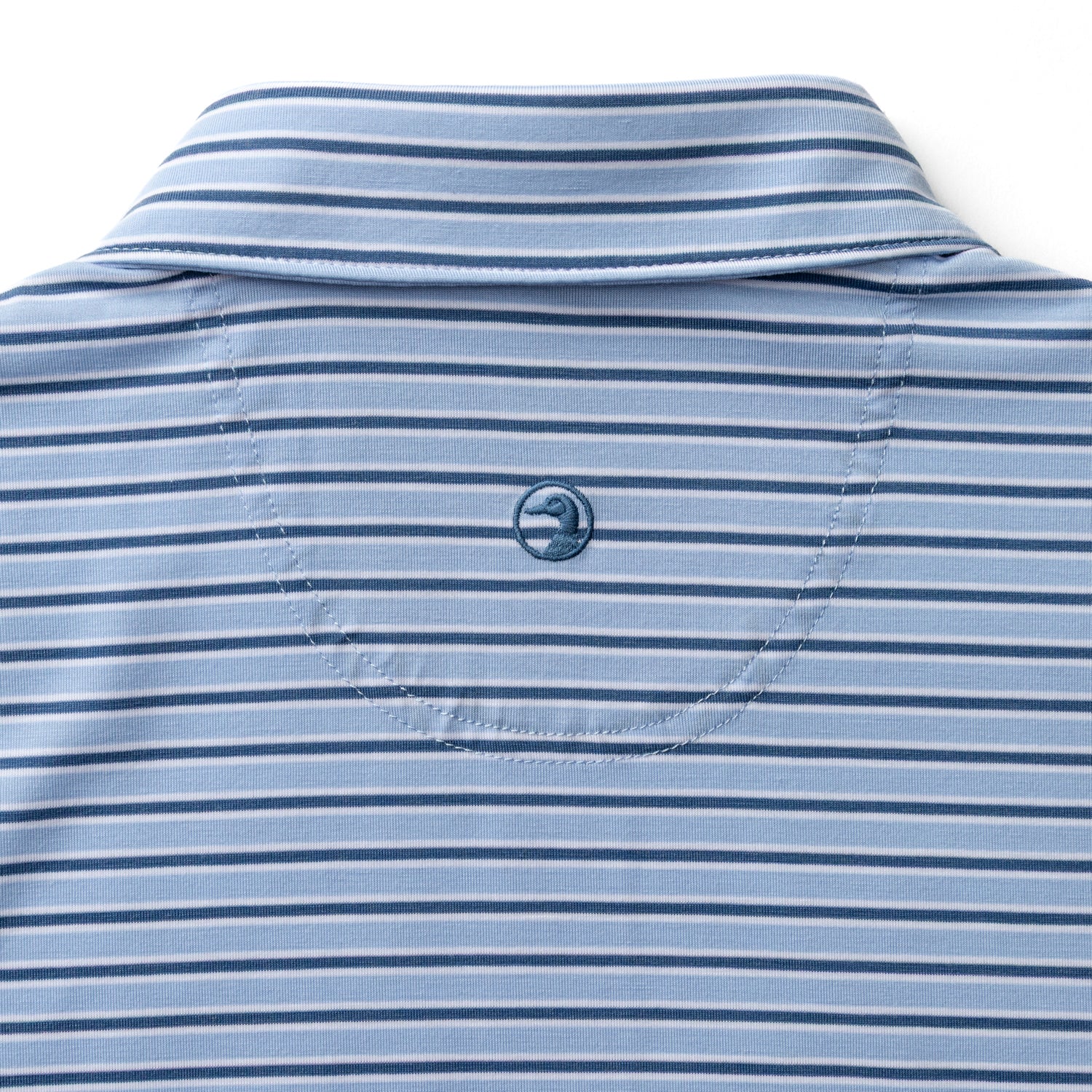 Summerford Performance Jersey Polo - Pierce Stripe -  Serenity Blue - Image 5