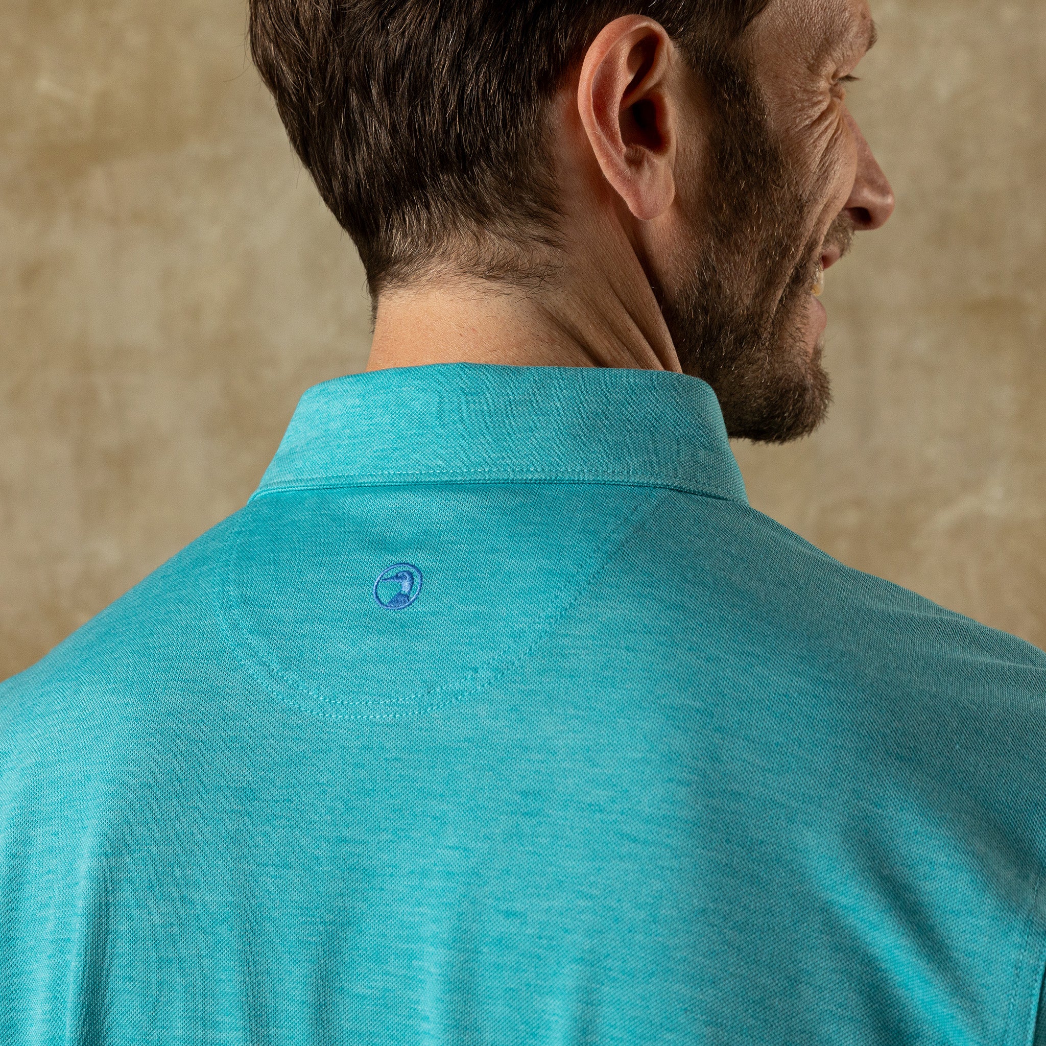 Summerford Performance Pique Polo - Lake Blue Heather - Image 2