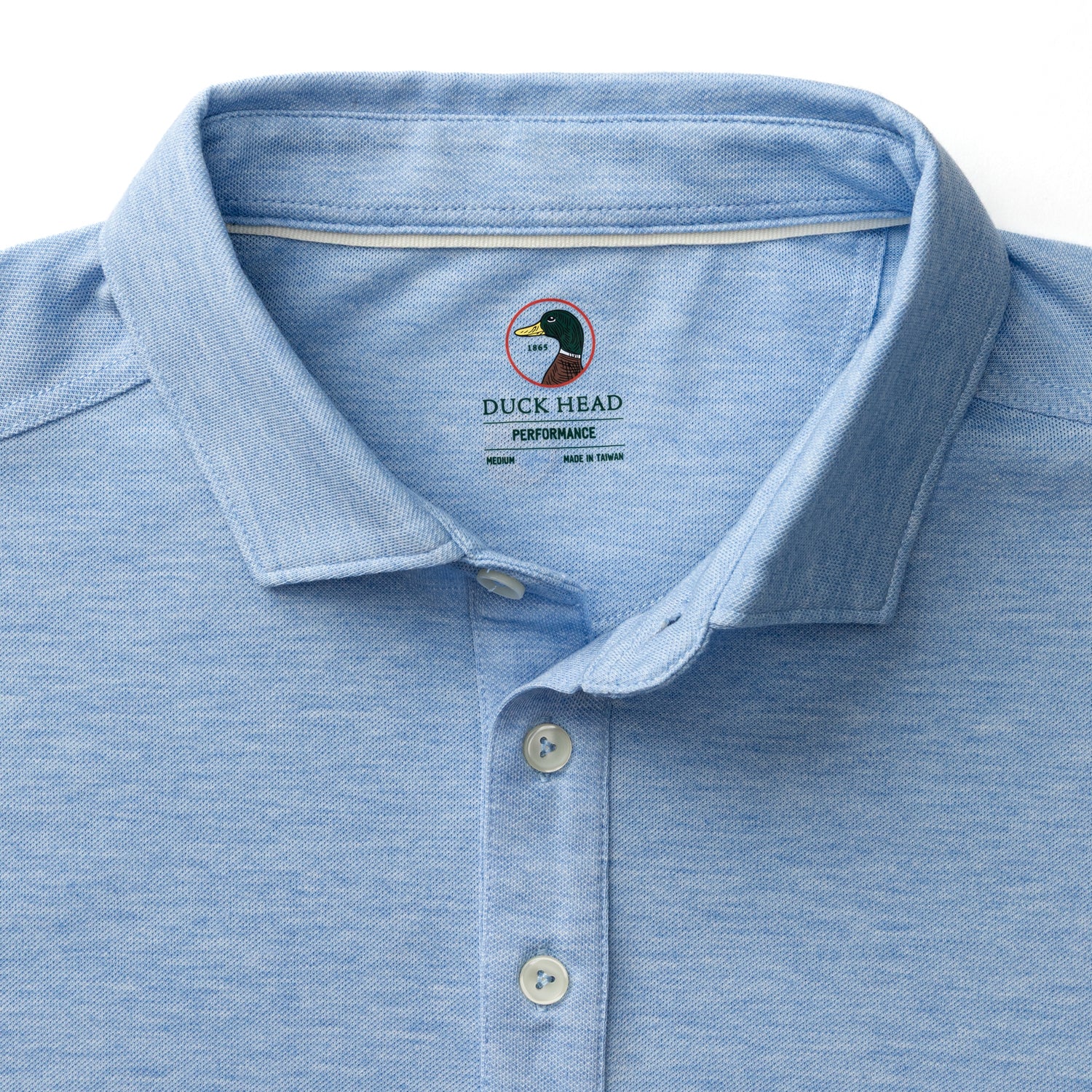Summerford Performance Pique Polo - Serenity Blue Heather - Image 4