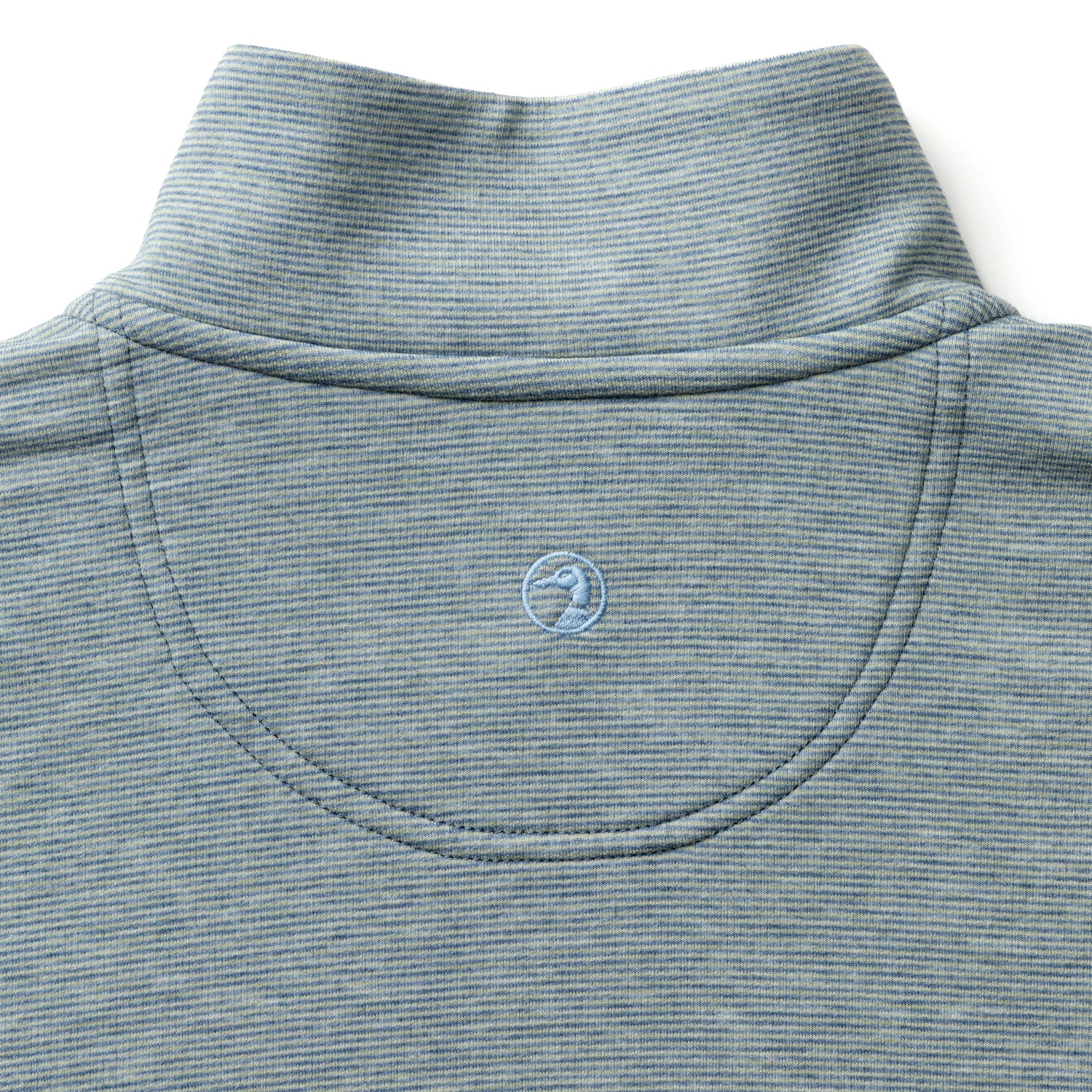 Summerford Striped Performance 1/4 Zip Pullover - Chambray Blue Heather - Image 5