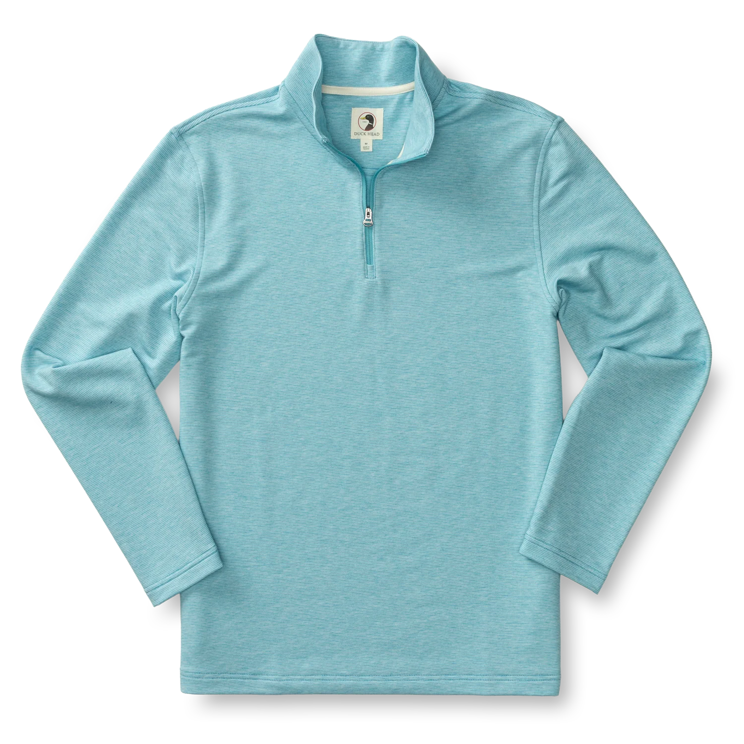 Summerford Striped Performance 1/4 Zip Pullover - Lake Blue Heather - Image 4