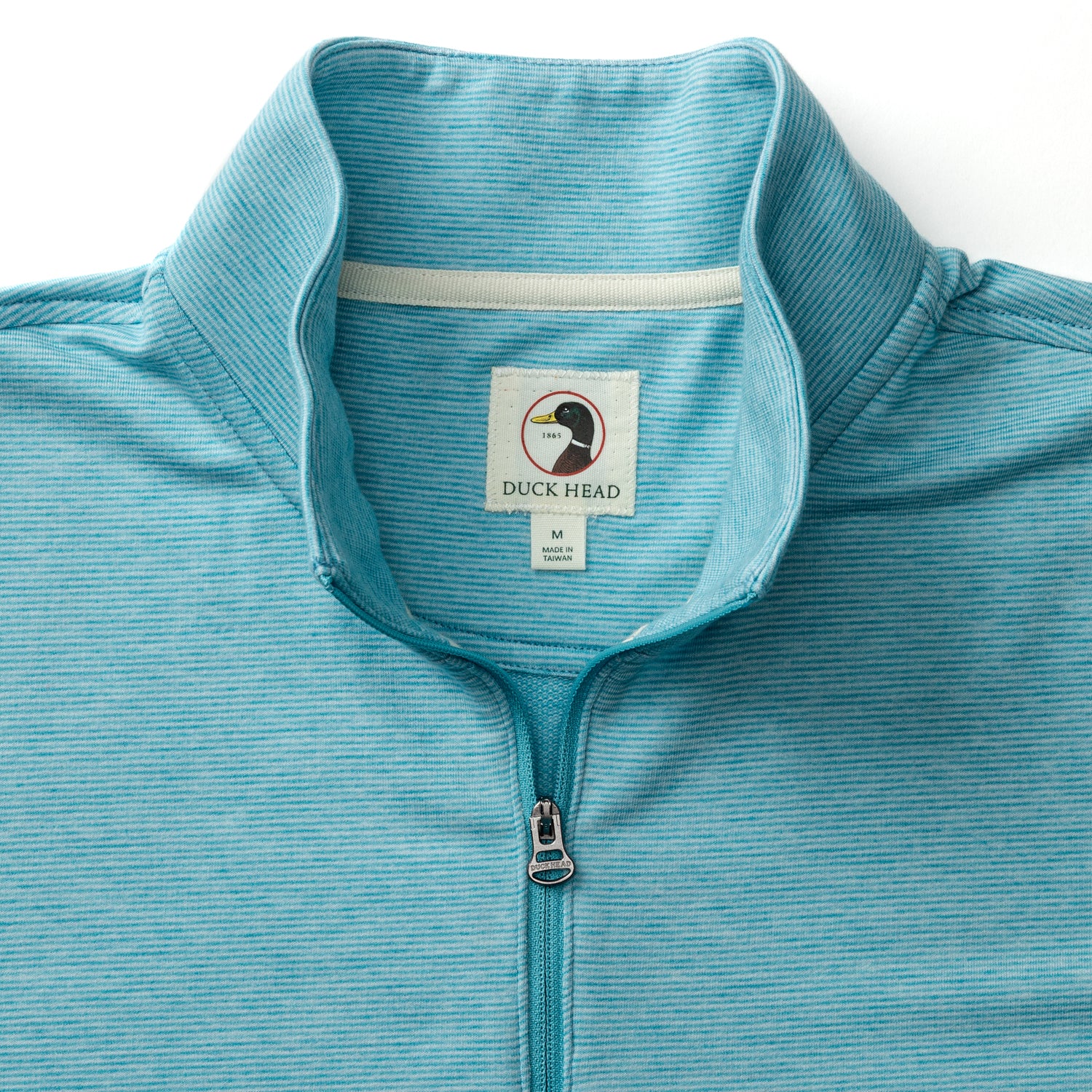 Summerford Striped Performance 1/4 Zip Pullover - Lake Blue Heather - Image 5