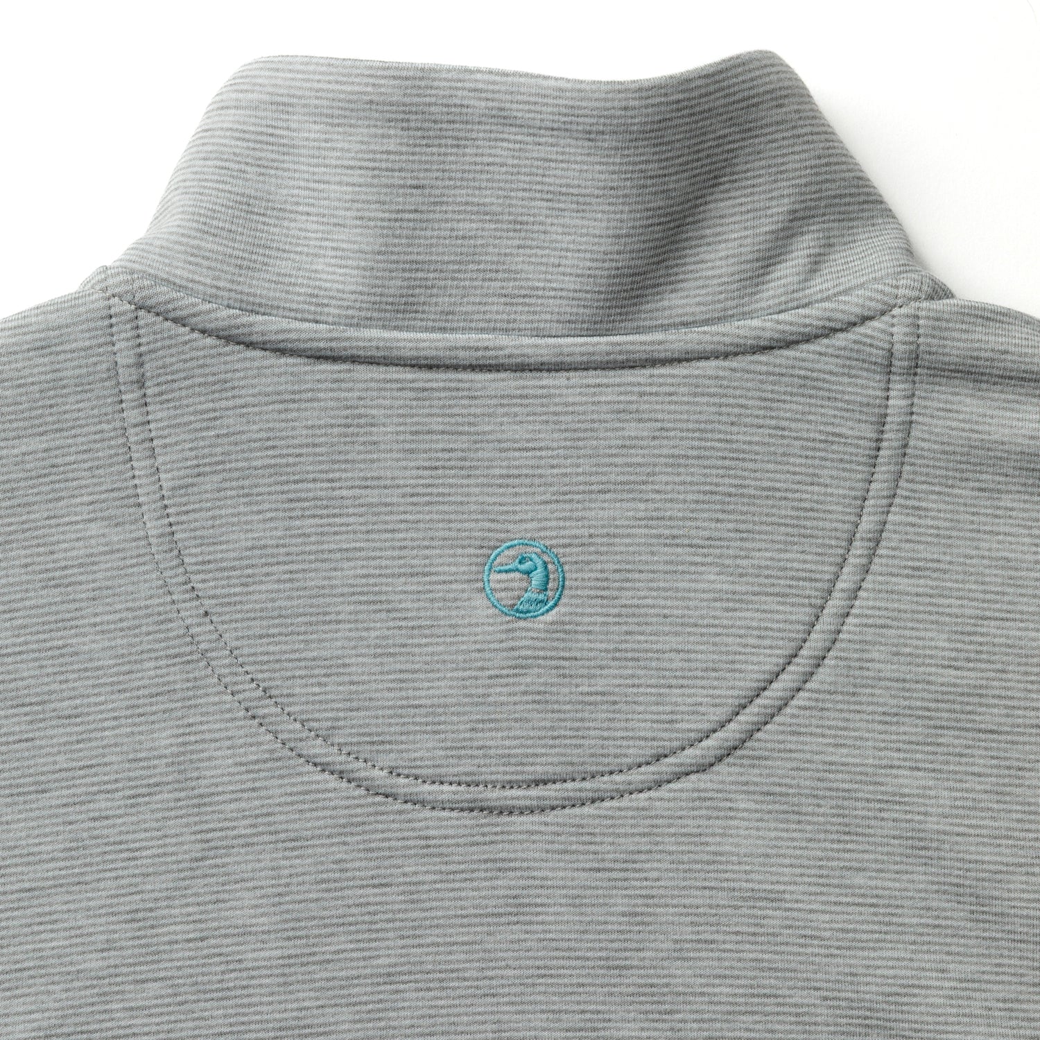 Summerford Striped Performance 1/4 Zip Pullover - Ultimate Grey Heather - Image 4