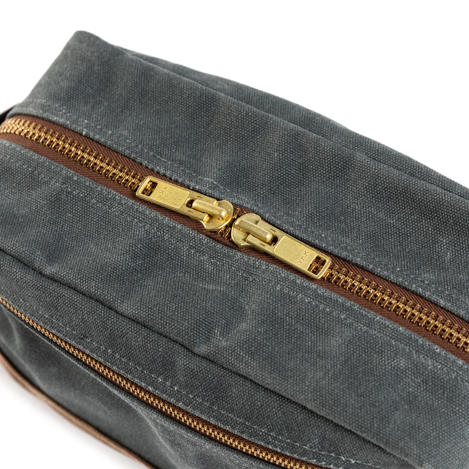 Waxed Canvas Dopp Kit - Charcoal - Image 4